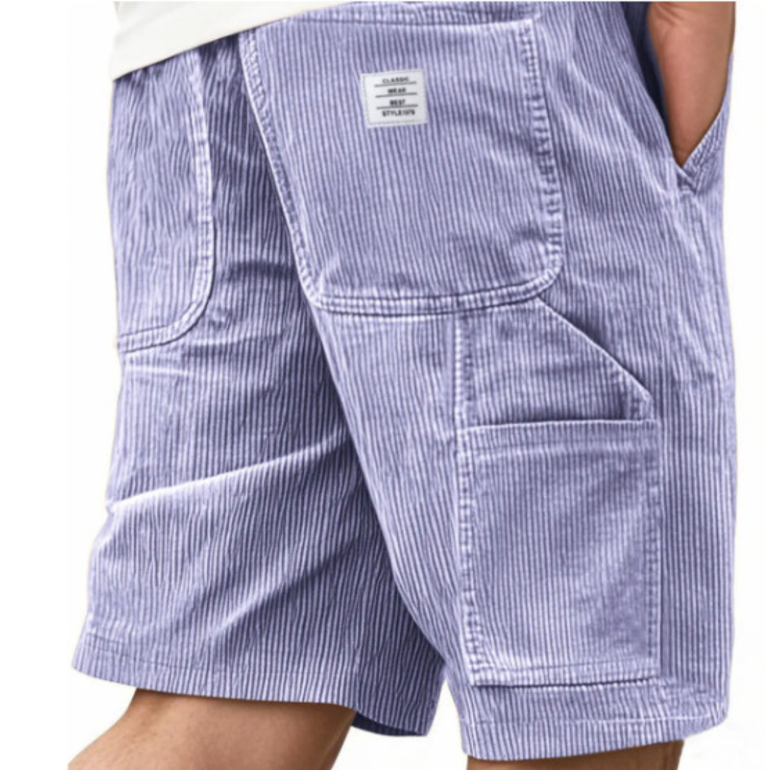 Herren Cargo Shorts Gerade Passform Knielang Mit Mehrfach-Taschen