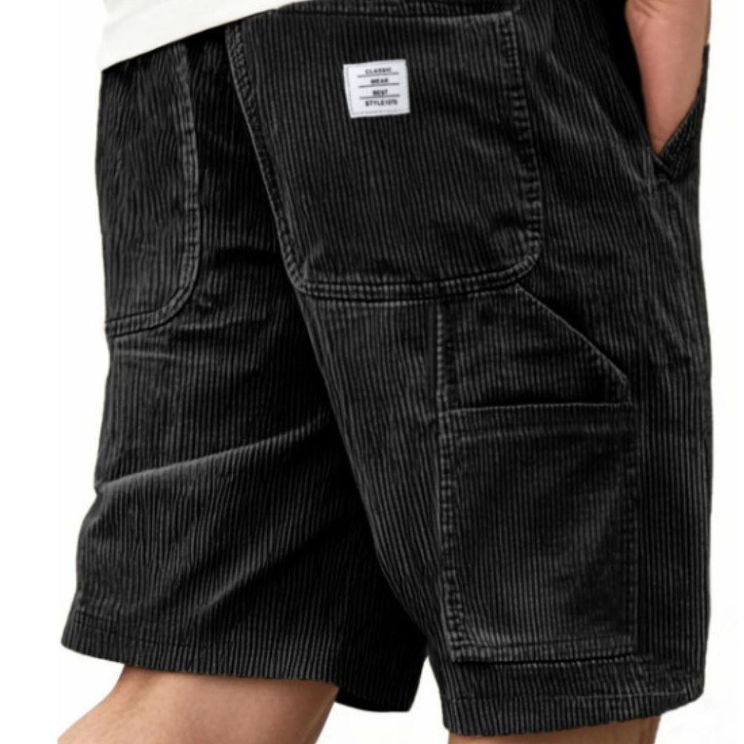 Herren Cargo Shorts Gerade Passform Knielang Mit Mehrfach-Taschen