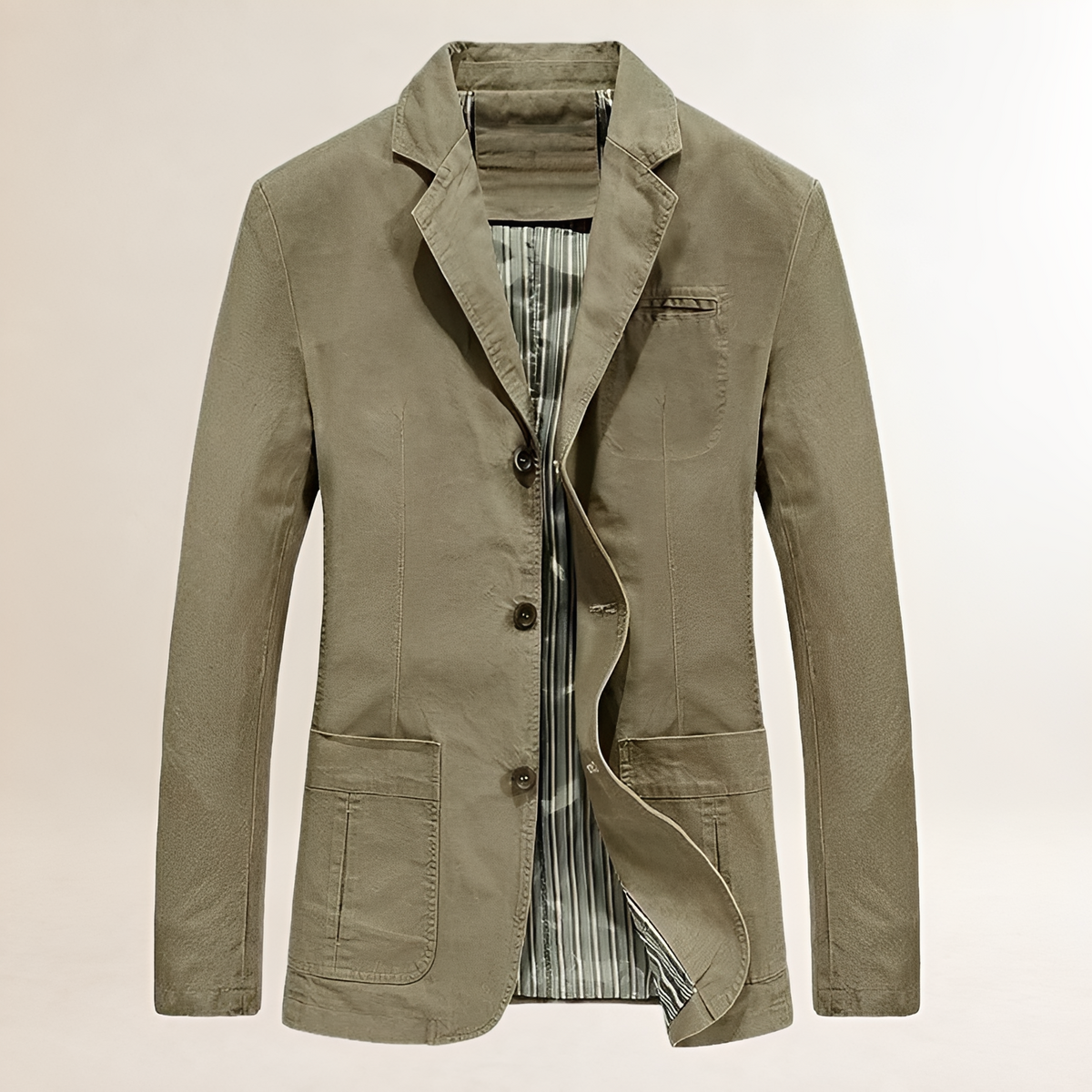 Herren Freizeitblazer - Leicht, taillierte Passform, Knopfverschluss, mehrere Taschen