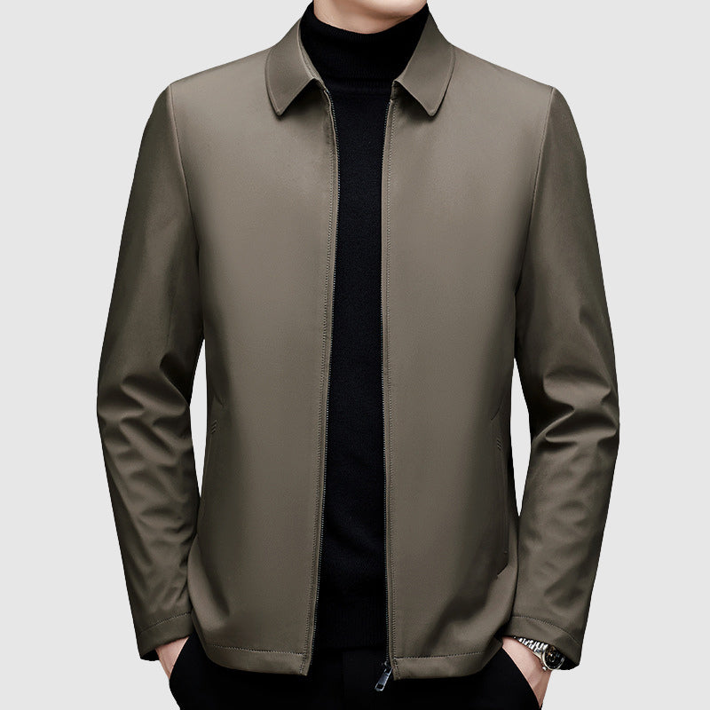 Herren Freizeitjacke mit Reißverschluss und Polokragen - Reguläre Passform
