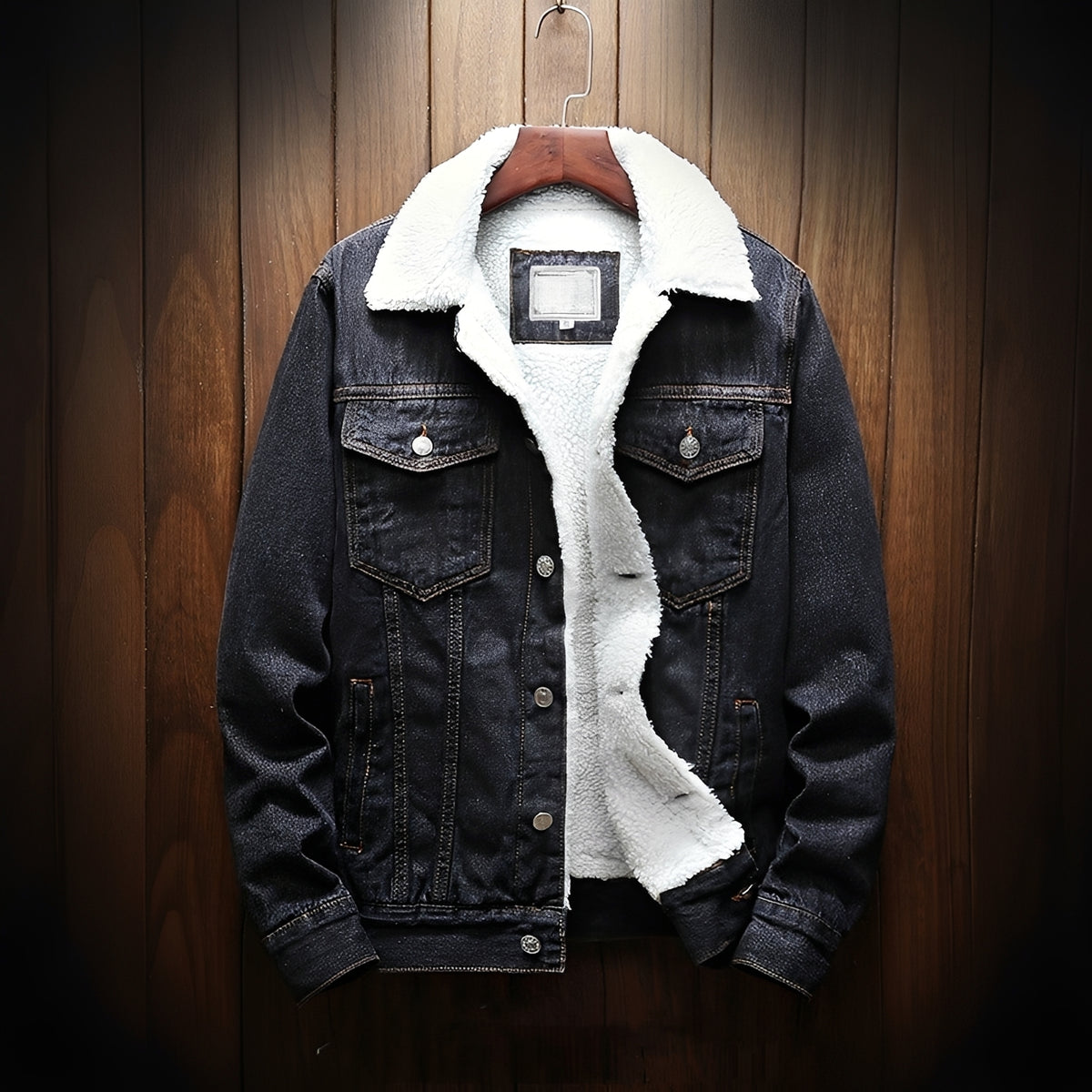 Herren Jacke mit klassischem Schnitt, Knopfverschluss und Brusttaschen