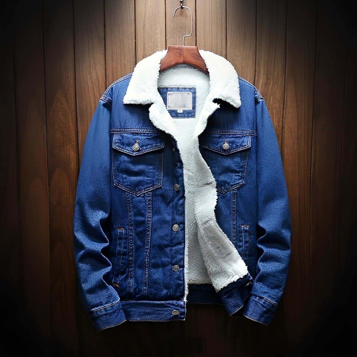 Herren Jacke mit klassischem Schnitt, Knopfverschluss und Brusttaschen