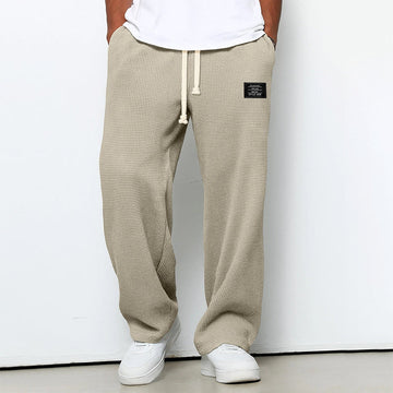 Herren Jogginghose mit Waffelstruktur und Kordelzug - Relaxed Fit