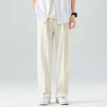 Herren Loose-Fit Hose mit seitlichen Taschen und weitem Bein