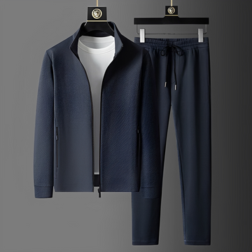 Herren Sport-Trainingsanzug Set Reißverschlussjacke und Hose mit Taschen