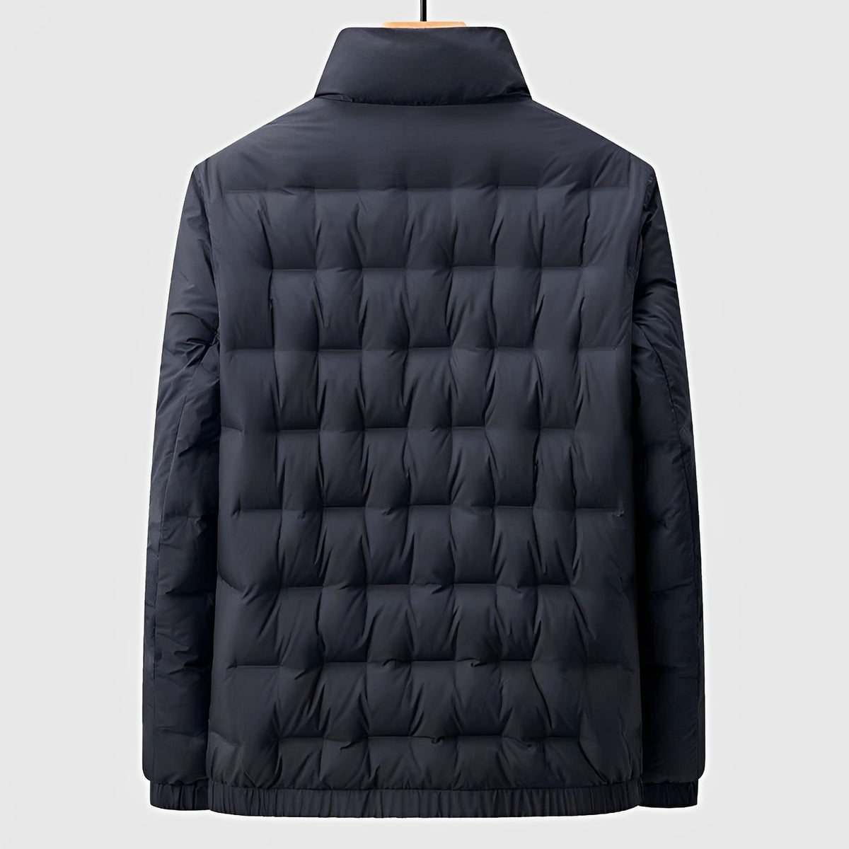 Herren Steppjacke - Stehkragen, Reißverschluss, Leichtes Design