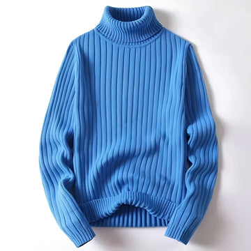 Herrren-Turtleneck Pullover mit Rippenmuster - Regulärer Schnitt