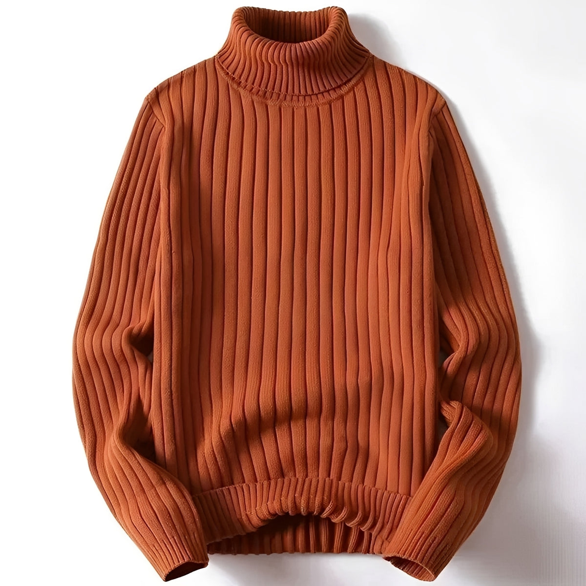 Herrren-Turtleneck Pullover mit Rippenmuster - Regulärer Schnitt