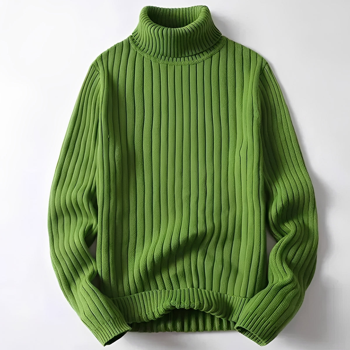 Herrren-Turtleneck Pullover mit Rippenmuster - Regulärer Schnitt