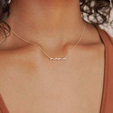 Feines Mama-Halsband - Mama-Halskette