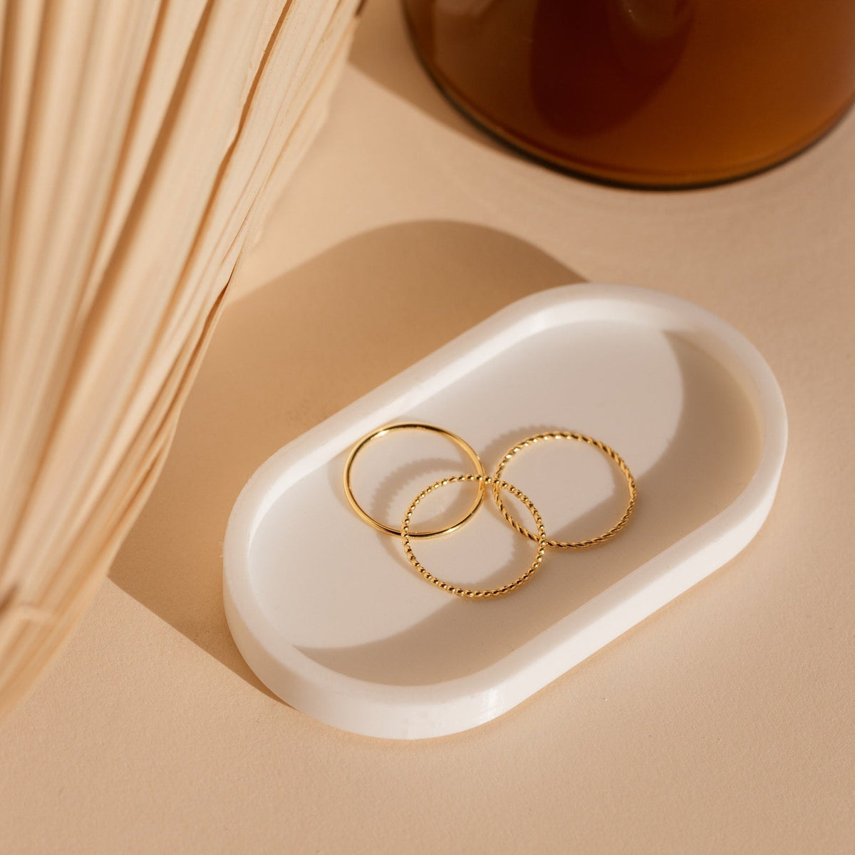 Schlankes Ring-Set - Geschichtete Ringe