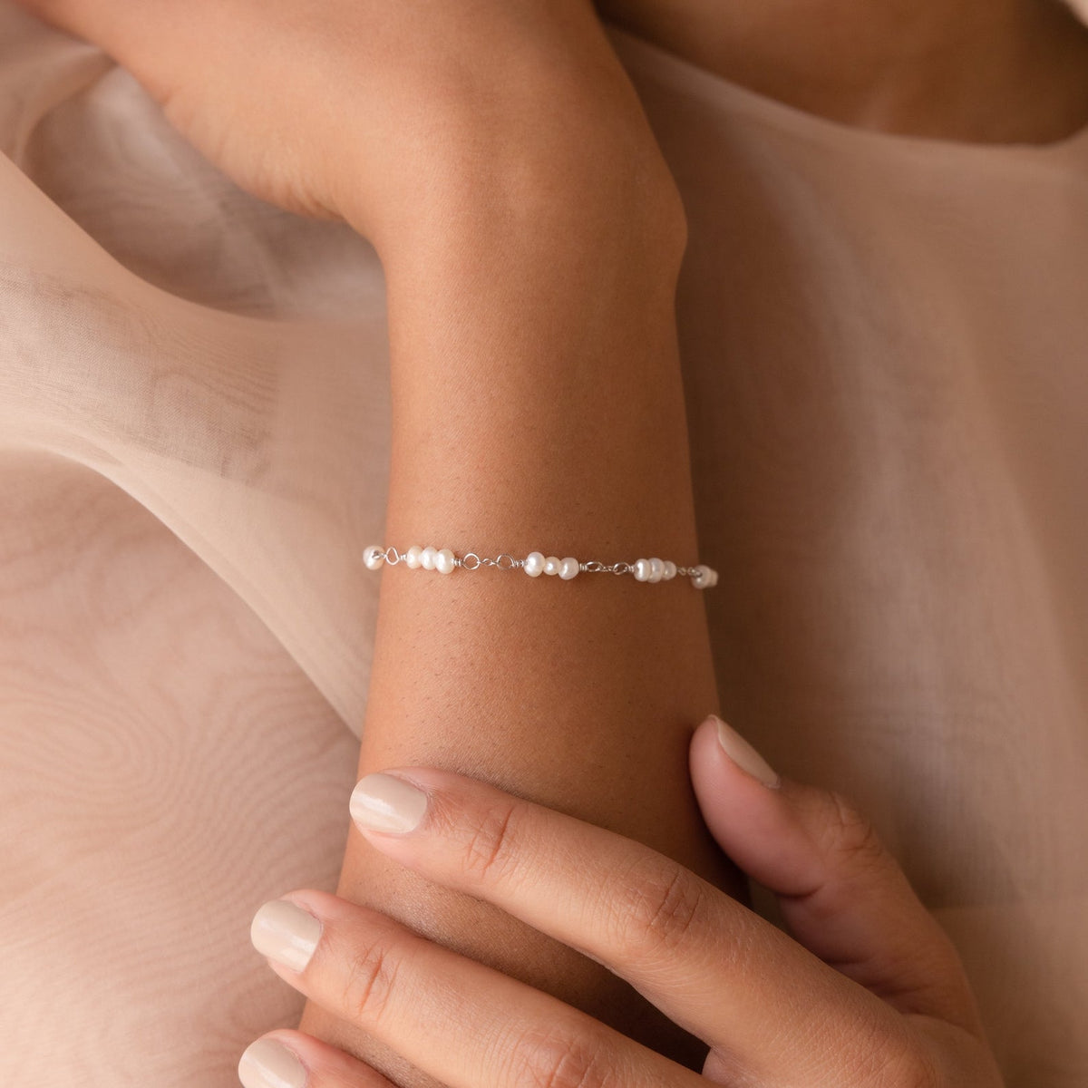 Hailey – Armband mit Perlen und Stationen