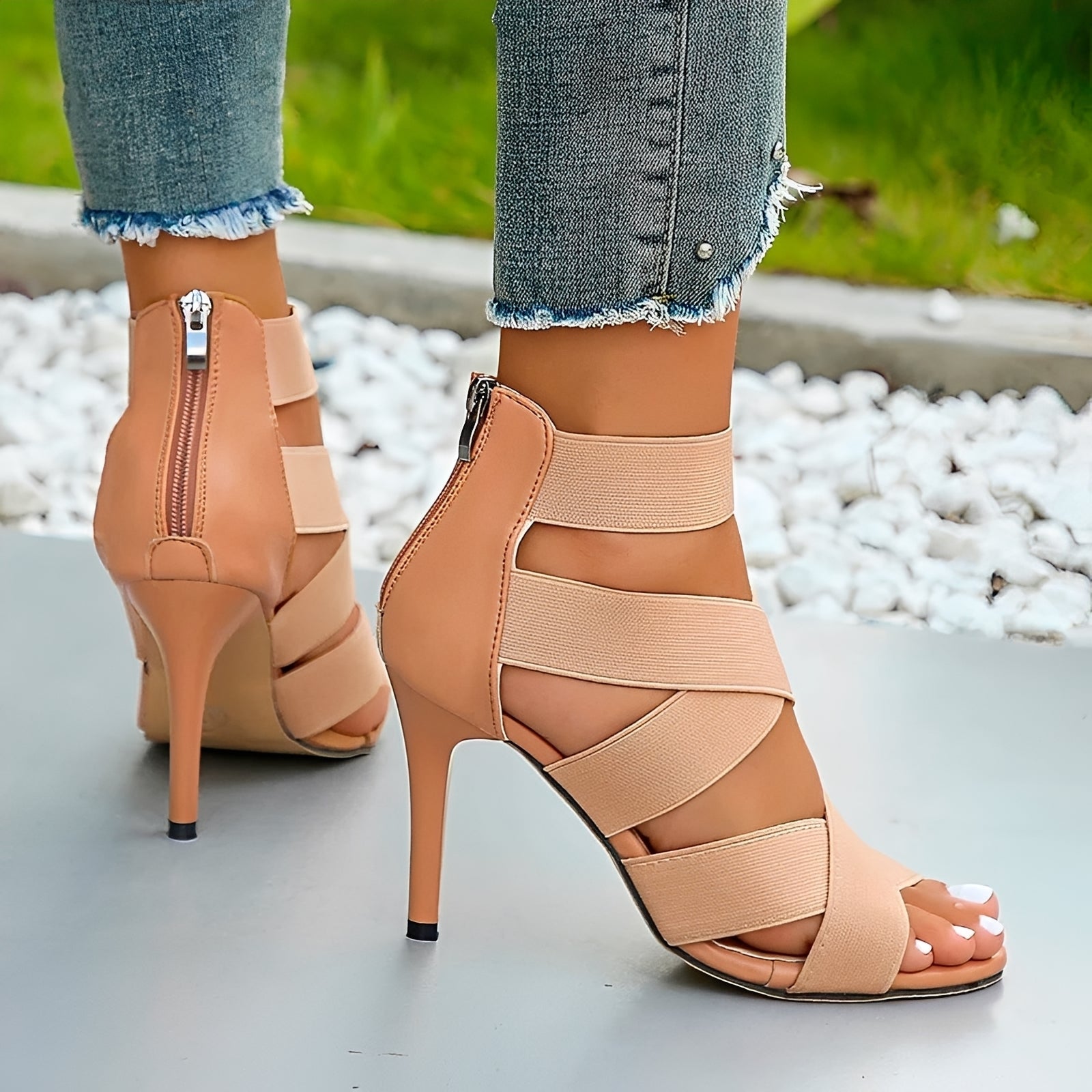 Alia - Elegante Stiletto-Absatz Sandalen