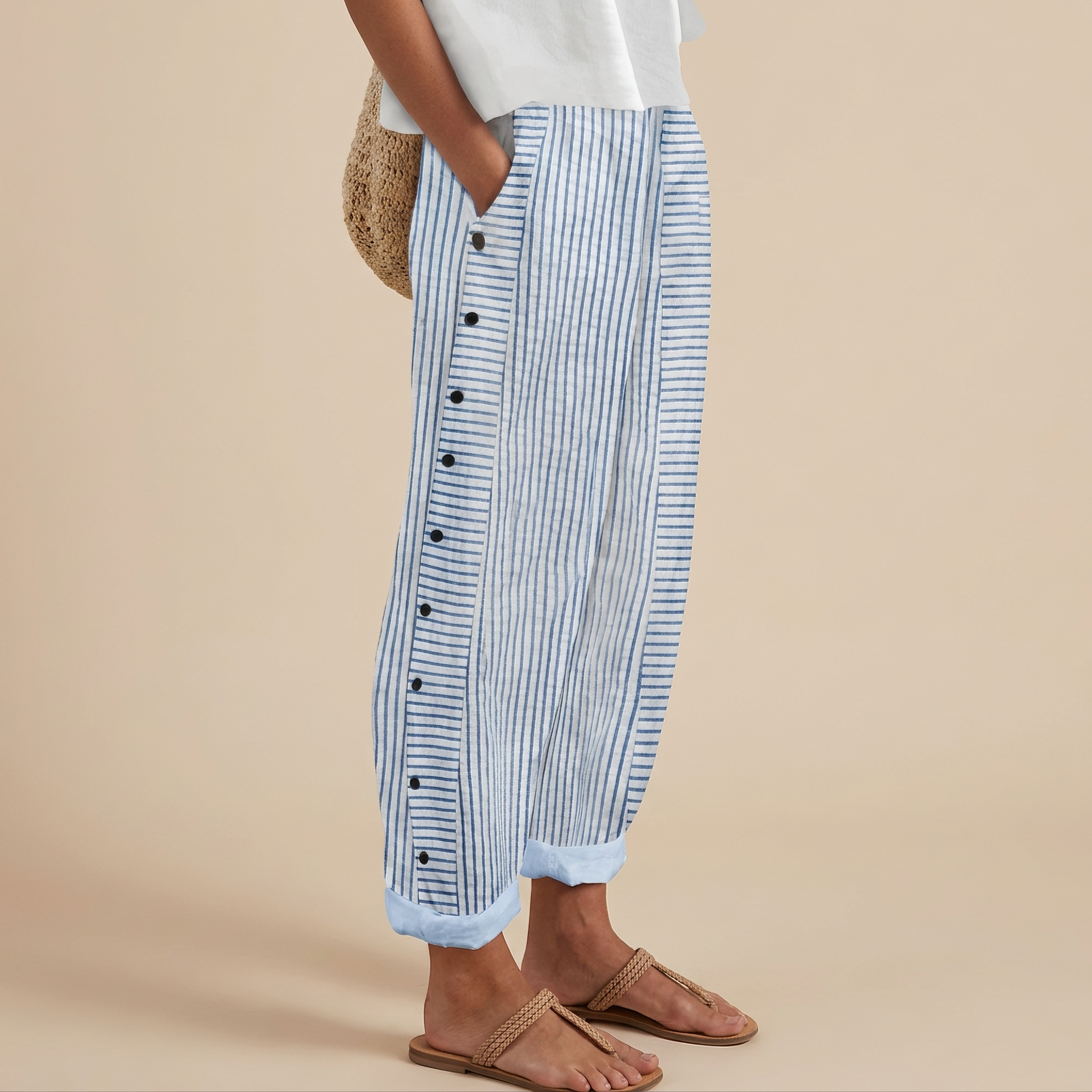Rachael - Weit geschnittene Hose mit Seitentaschen