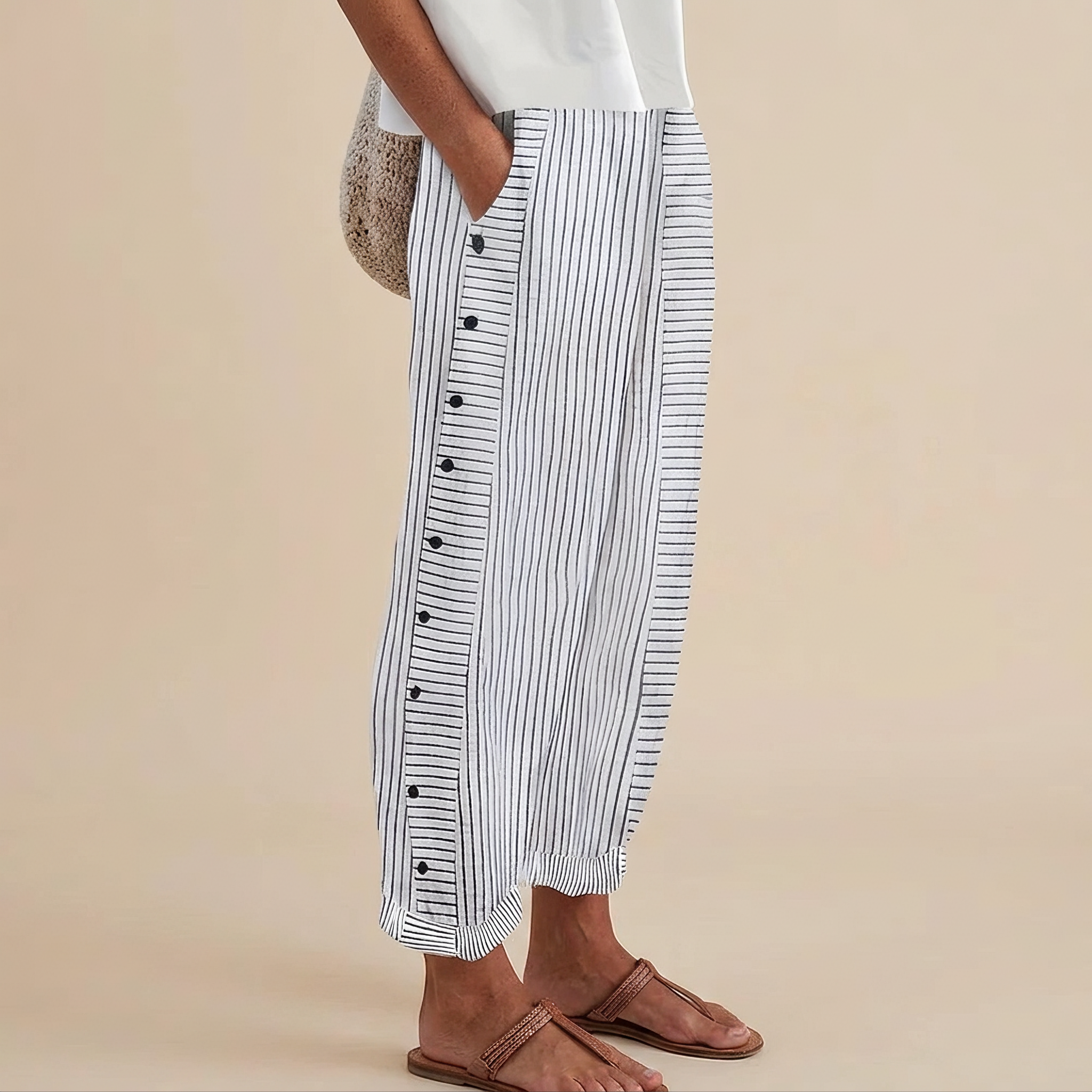 Rachael - Weit geschnittene Hose mit Seitentaschen