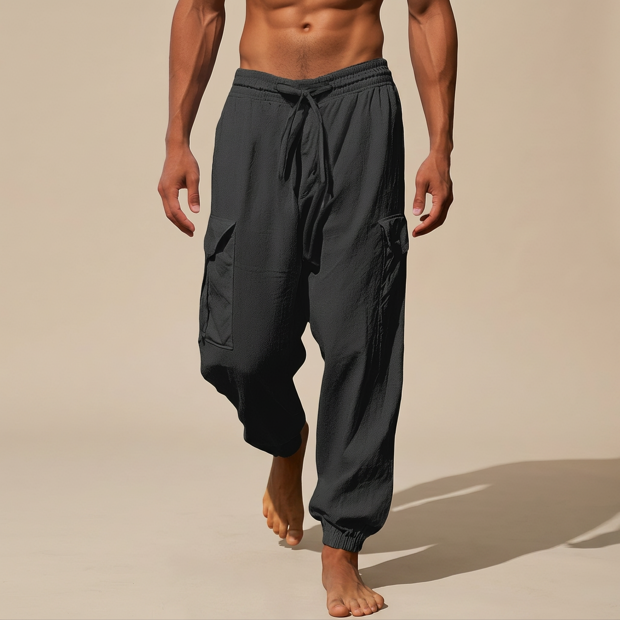 Rodgers - Weite bequeme Hose mit Taschen