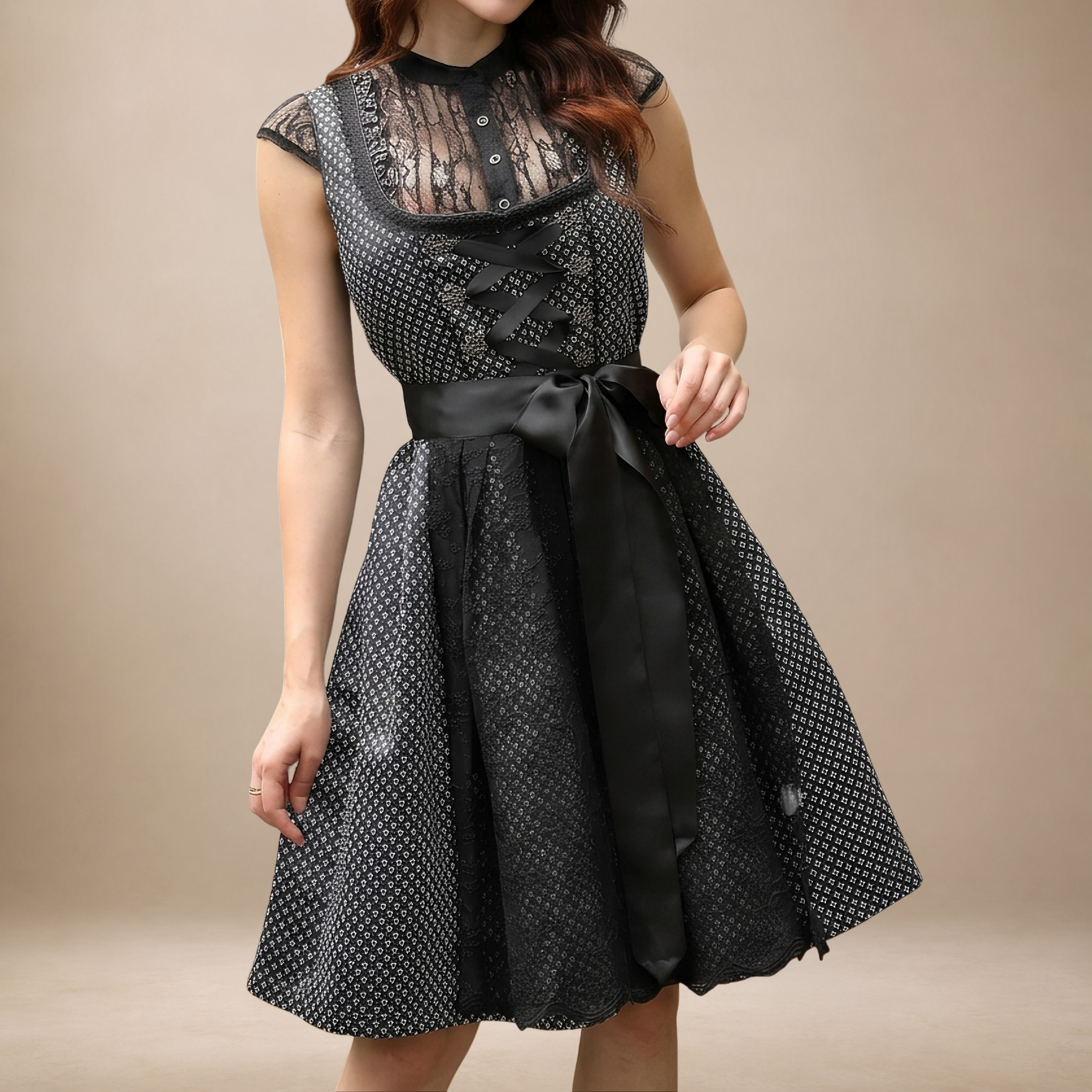 Yasmine - Stilvolles kurzes Oktoberfest-Kleid