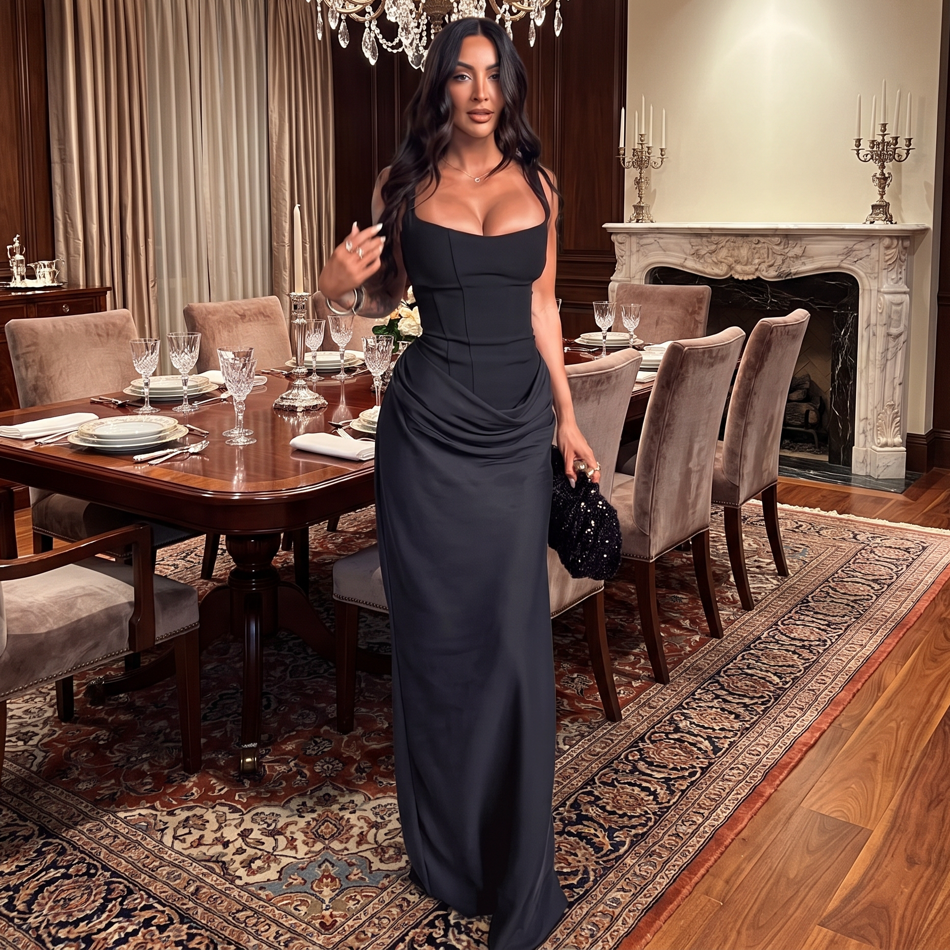 Christina - Elegantes Maxikleid ohne Ärmel