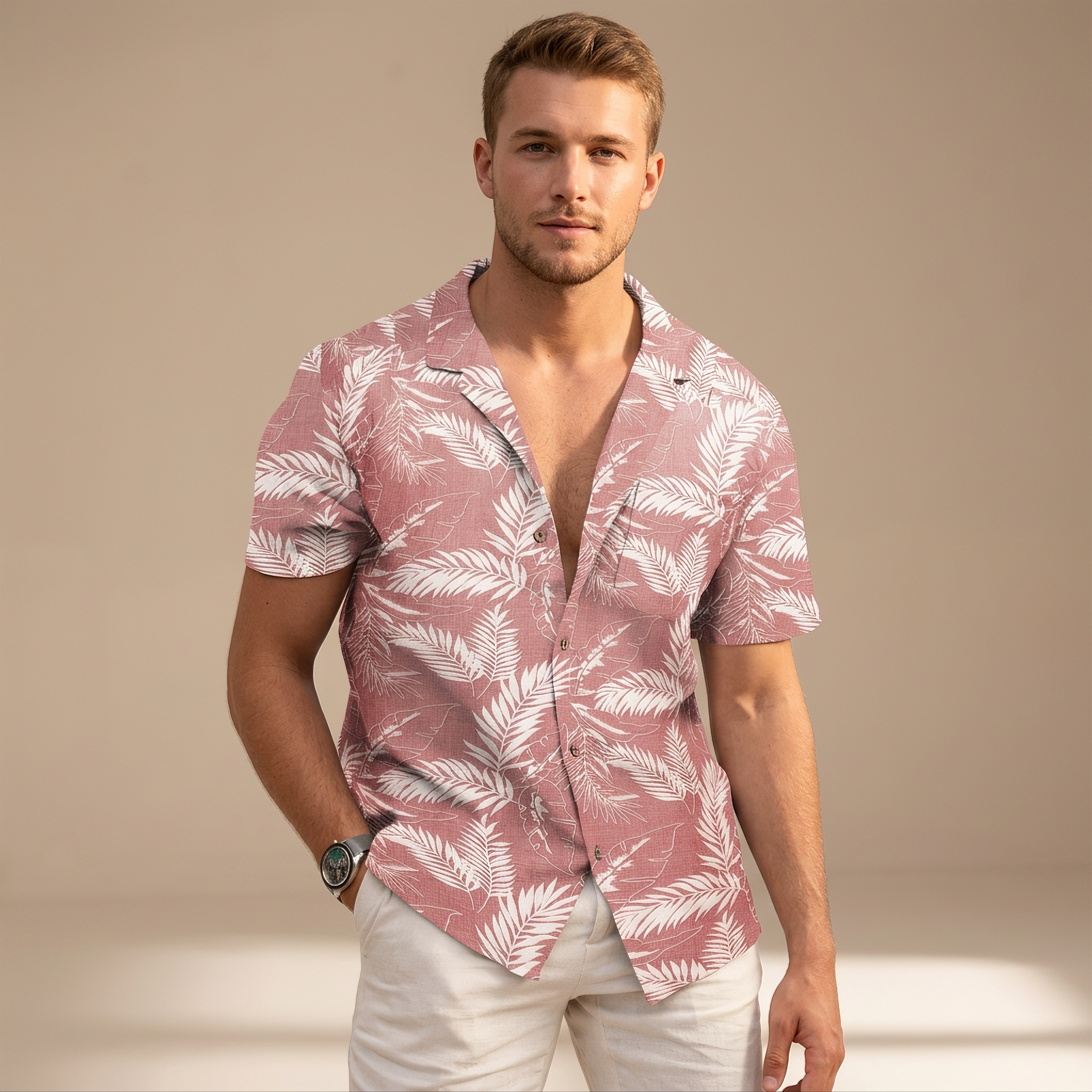 Tiago - Hemden mit hawaiianischen Blumen