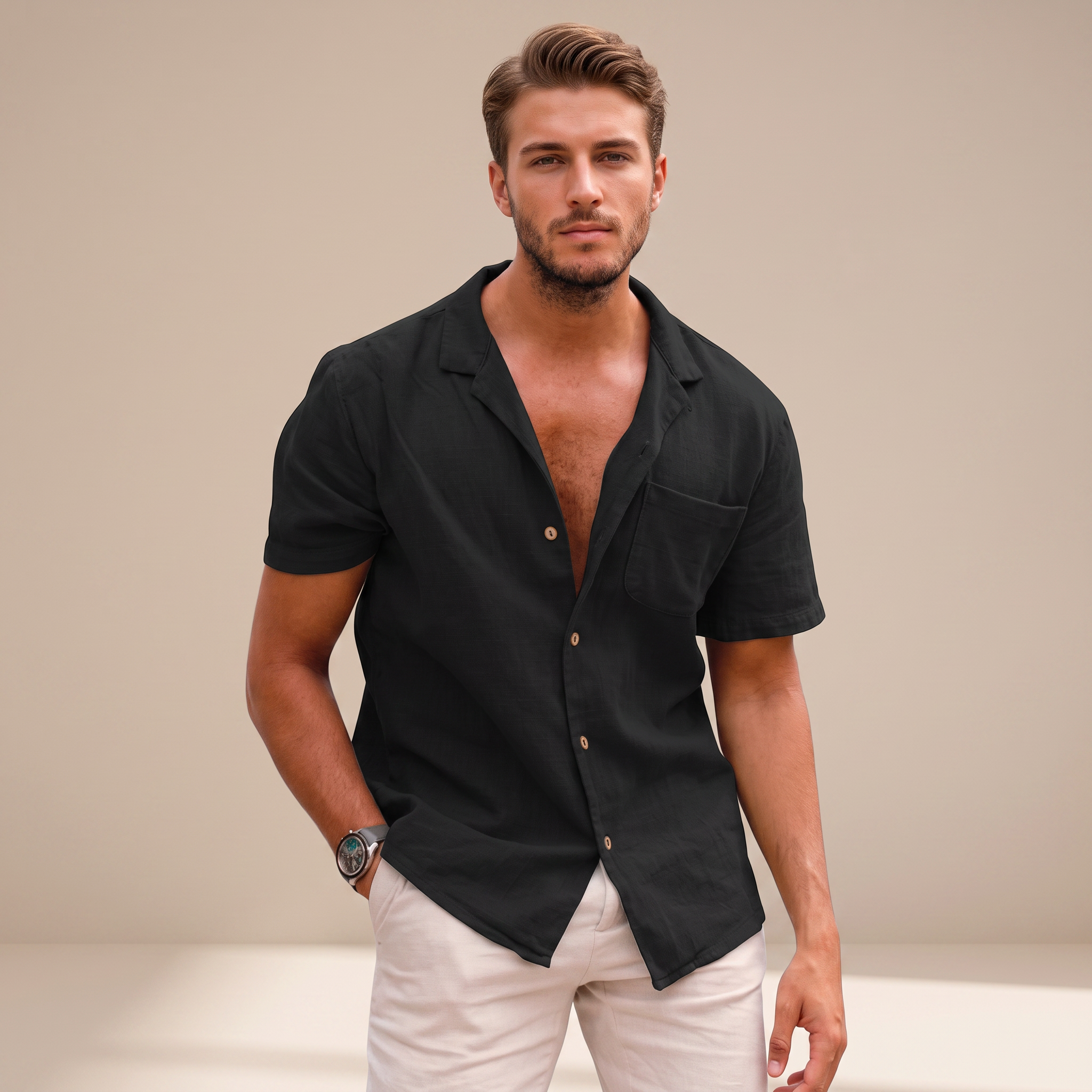 Tiago - Hemden mit hawaiianischen Blumen