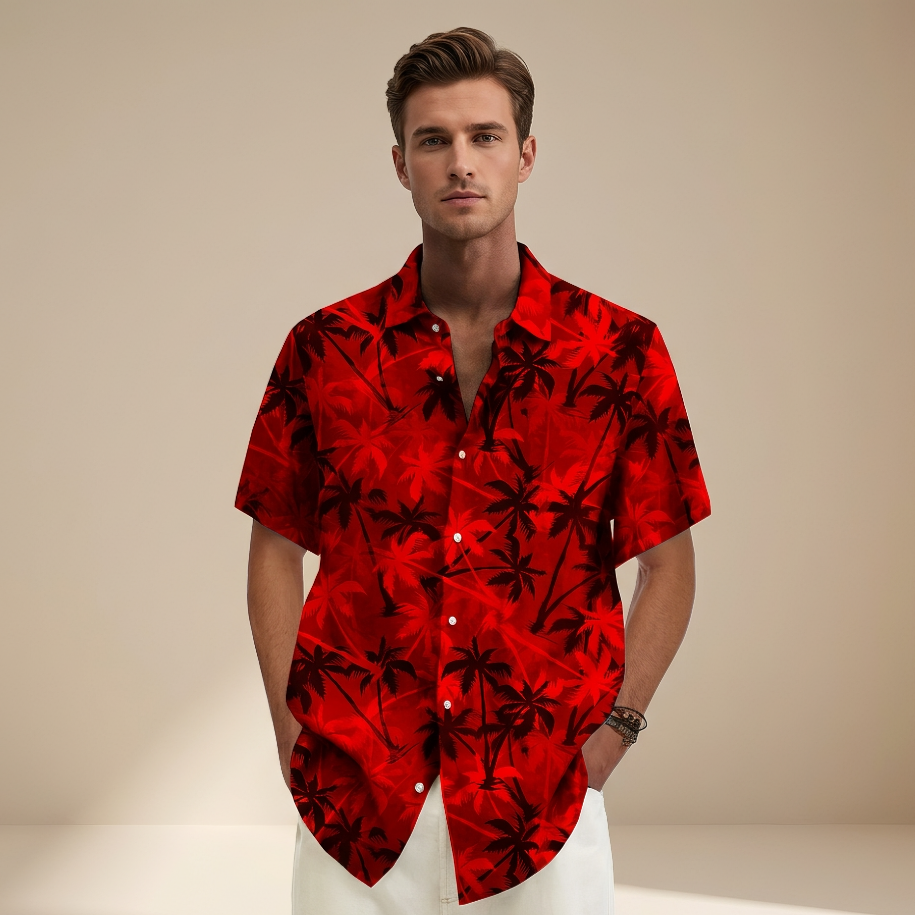 Jenson - Shirt mit hawaiianischem Muster