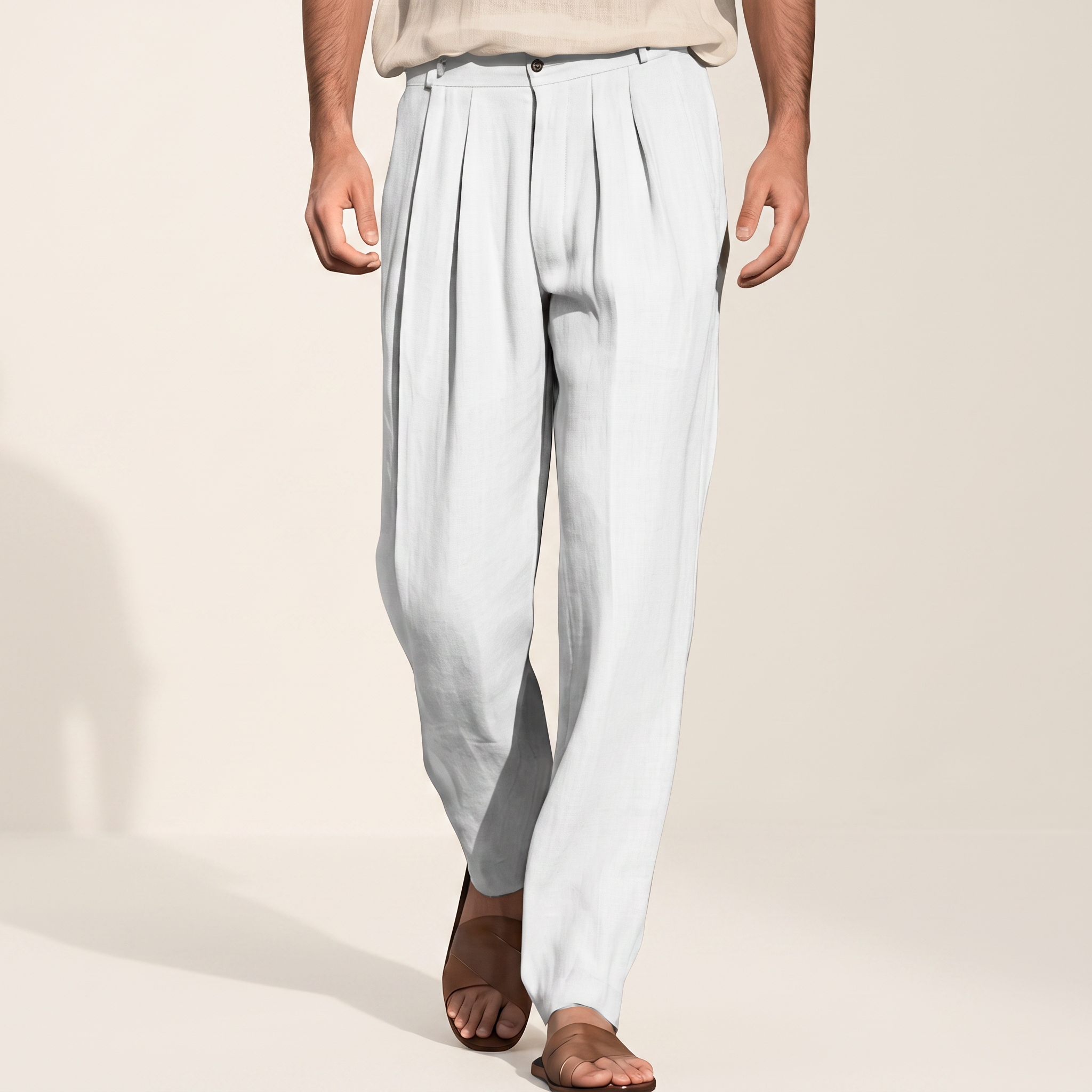 Randall - Bequeme, weite Faltenhose