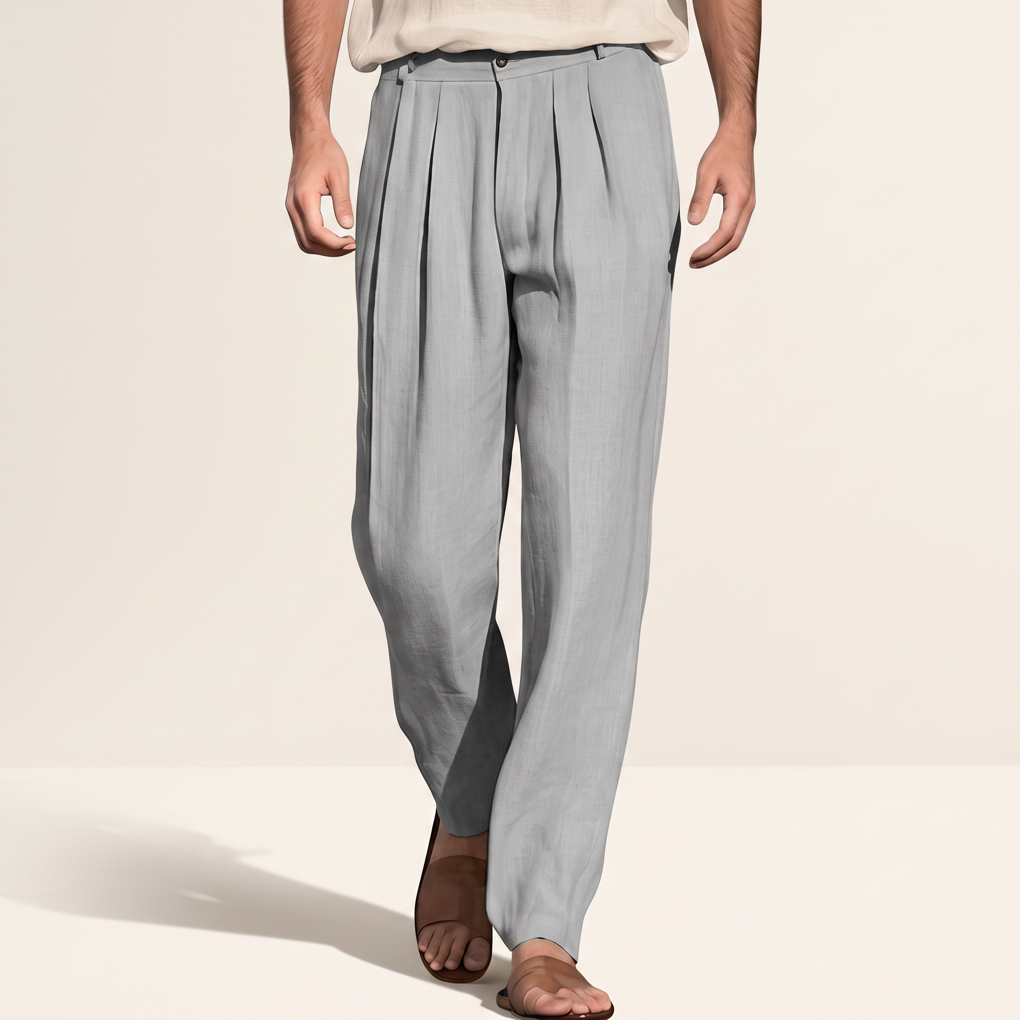 Randall - Bequeme, weite Faltenhose