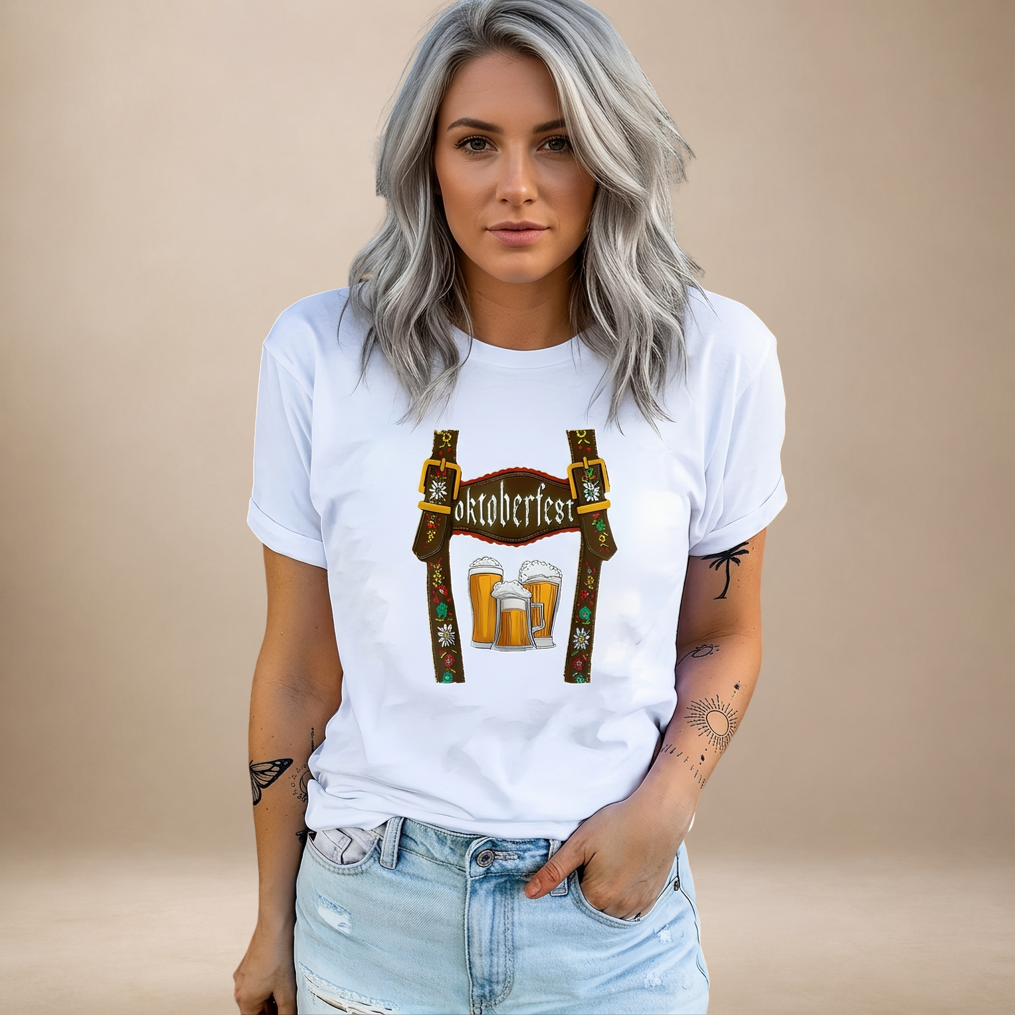 Olivia - Komfortables Oktoberfest-T-Shirt mit Print