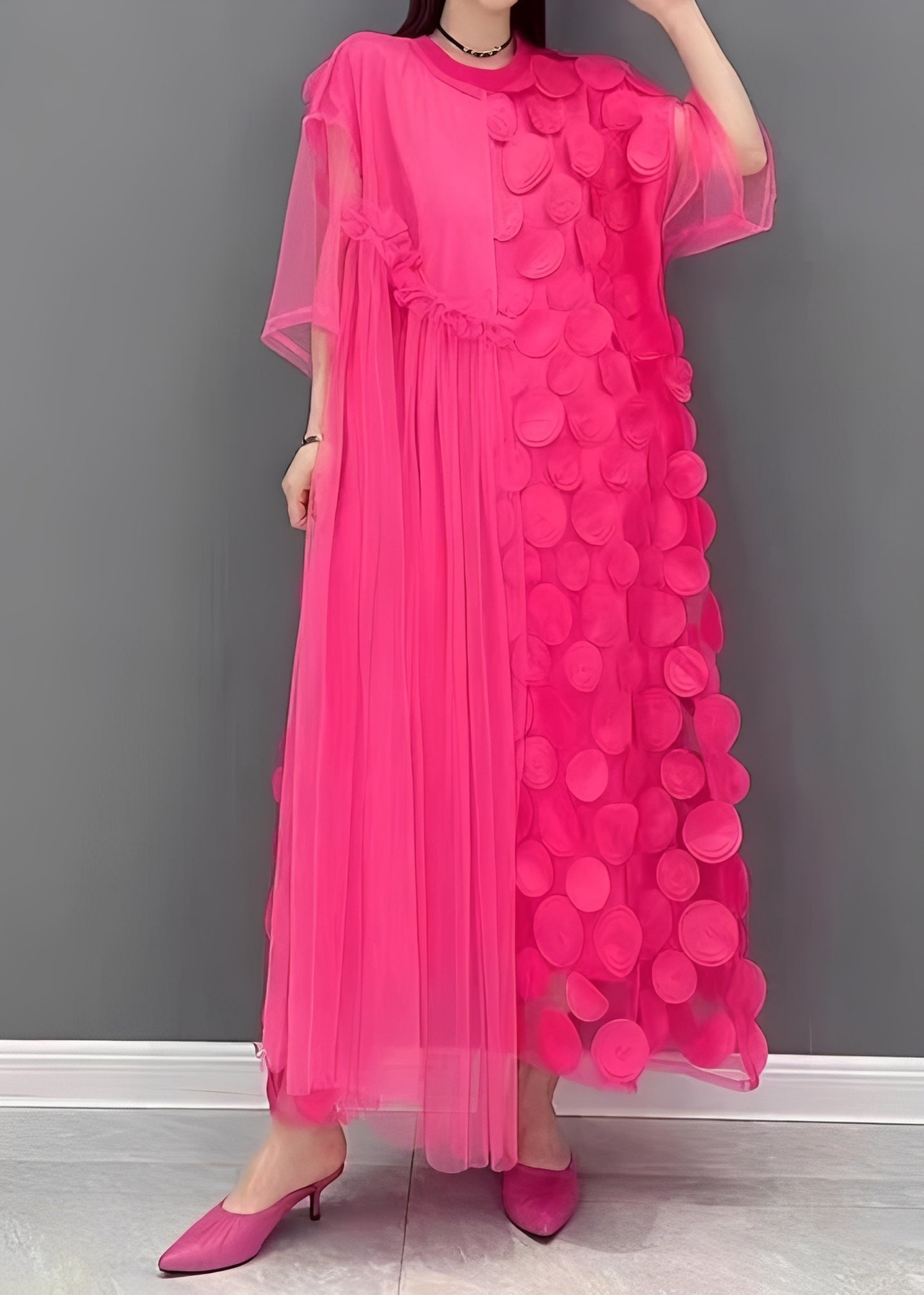 Hanna - Stilvolles asymmetrisches Damenkleid