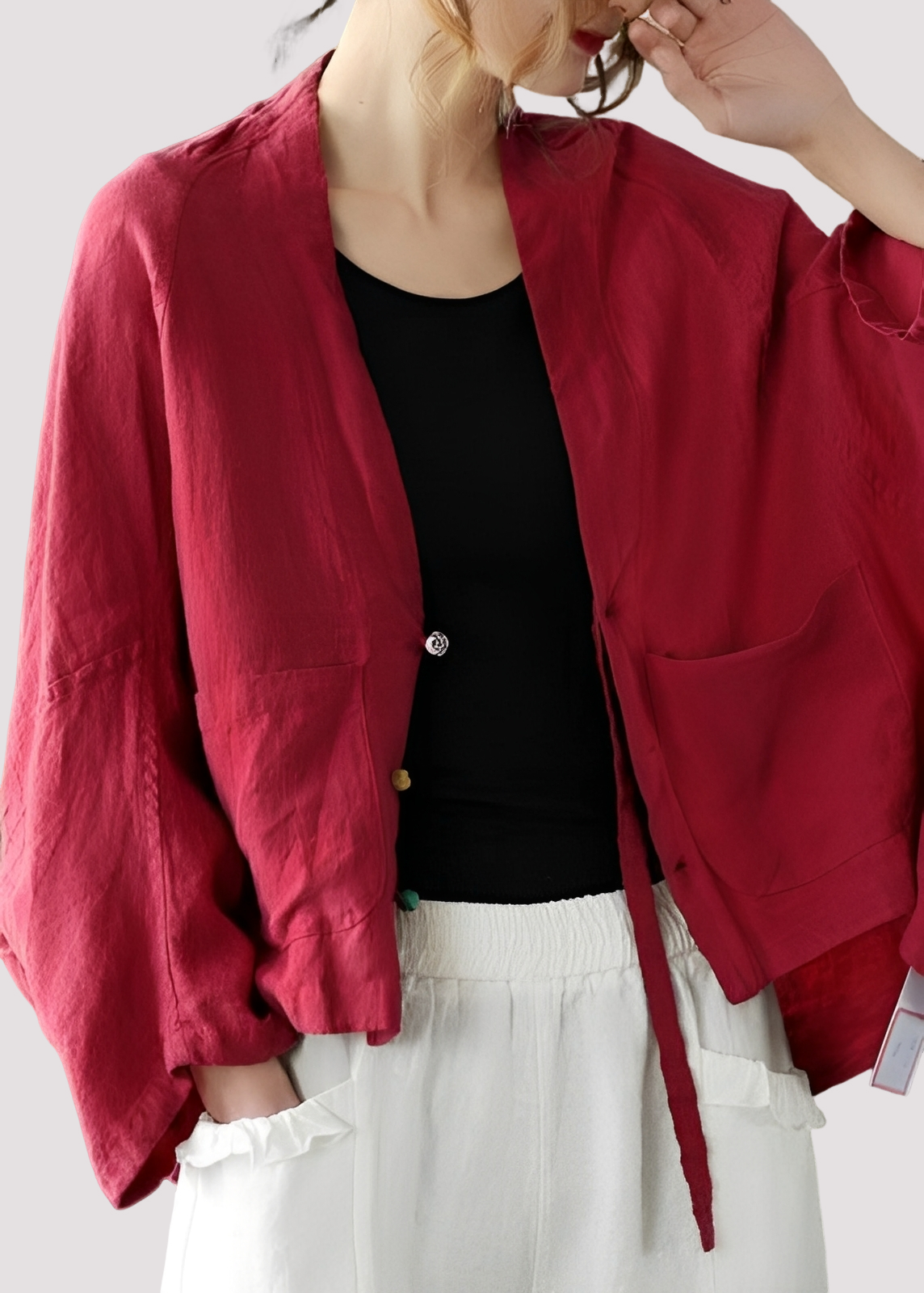 Tilly - Bequemer, weit geschnittener Cardigan mit Taschen für Damen