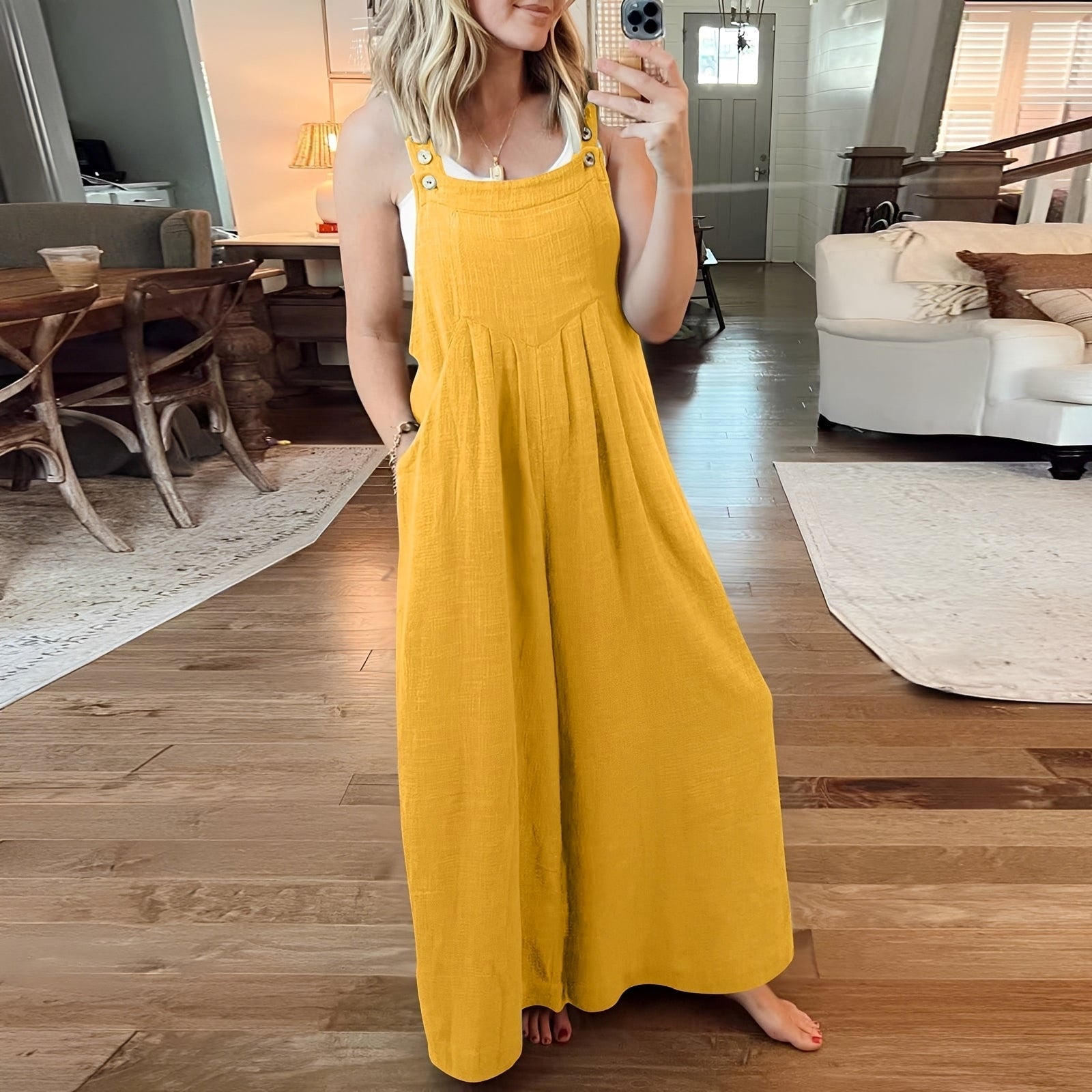 Chloe - Eleganter Damen-Jumpsuit mit weitem Bein