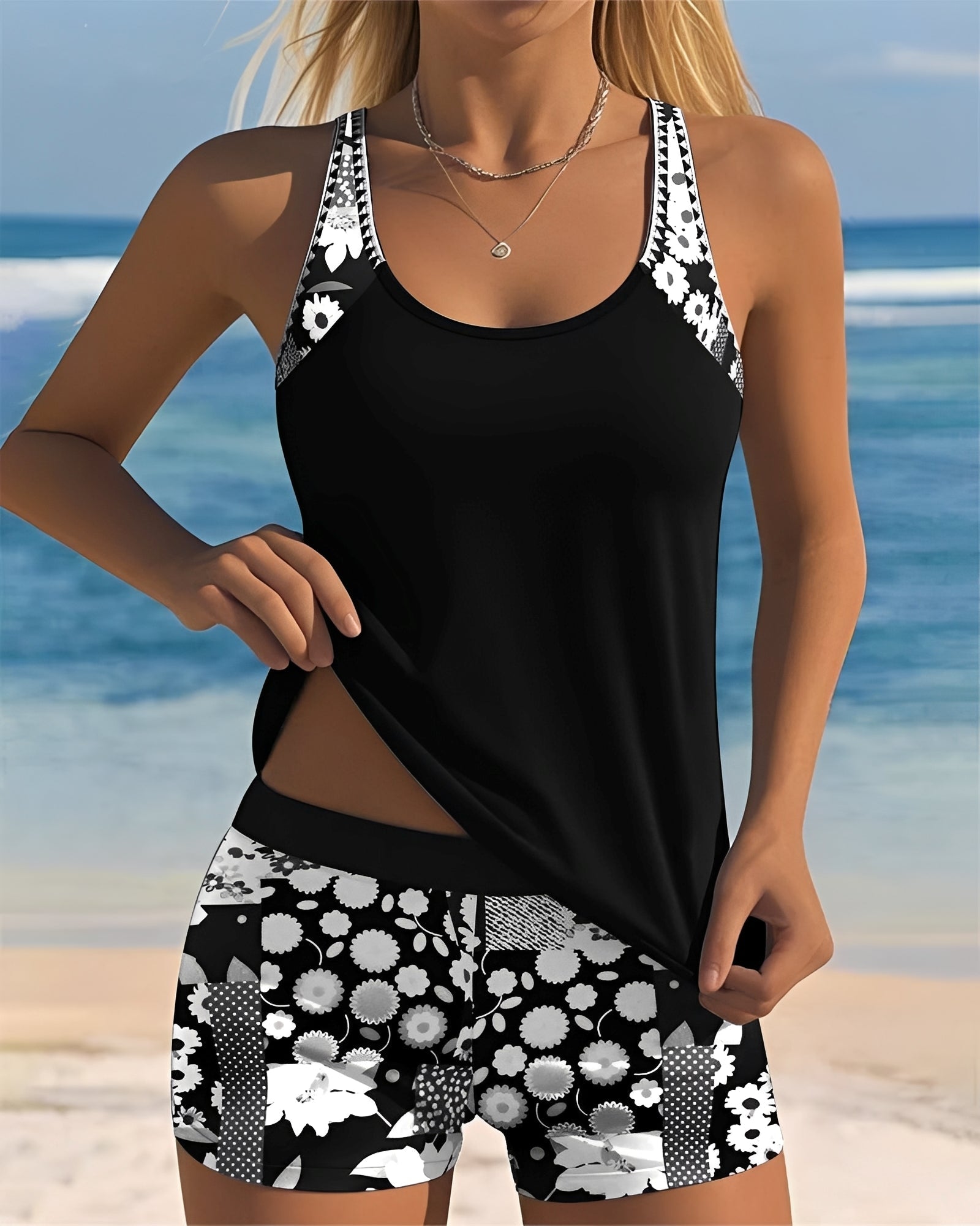 Annie - Elegantes Tankini-Set mit Print für Damen