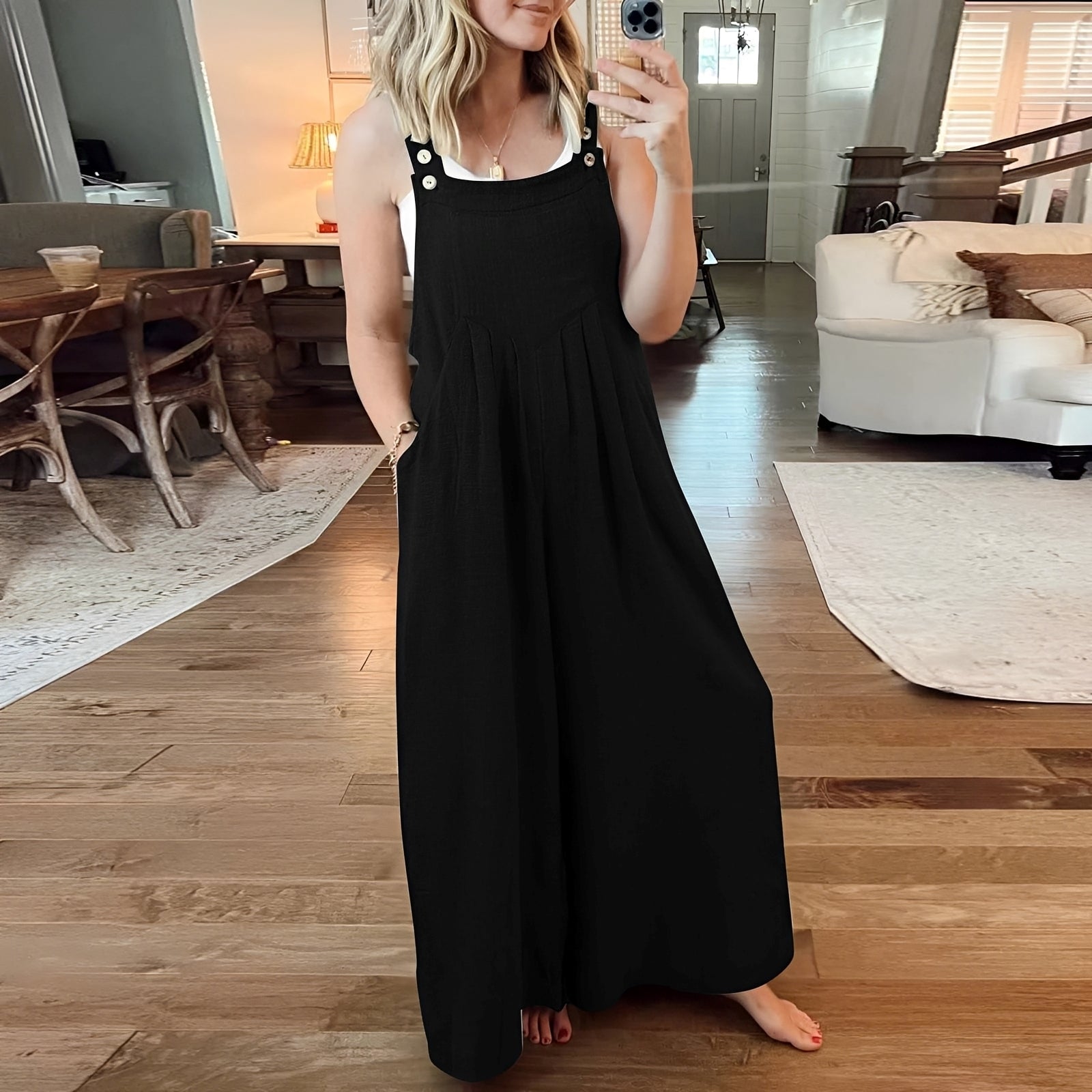 Chloe - Eleganter Damen-Jumpsuit mit weitem Bein