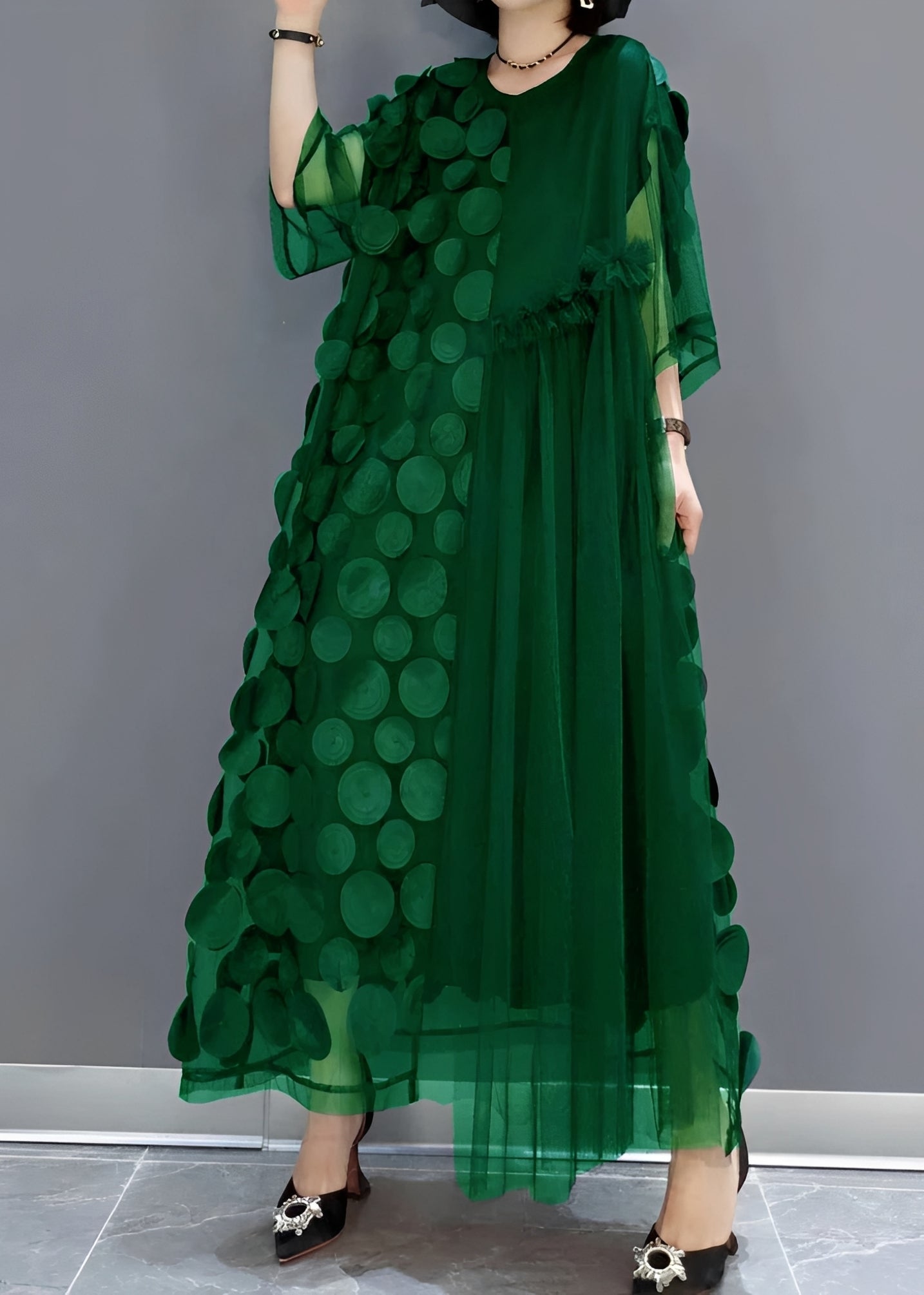 Hanna - Stilvolles asymmetrisches Damenkleid