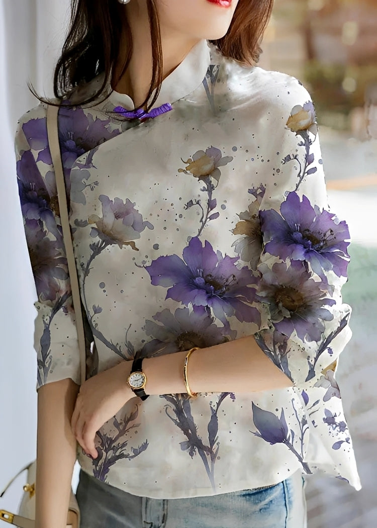 Margaret - Modische Bluse mit Blumenmuster für Damen