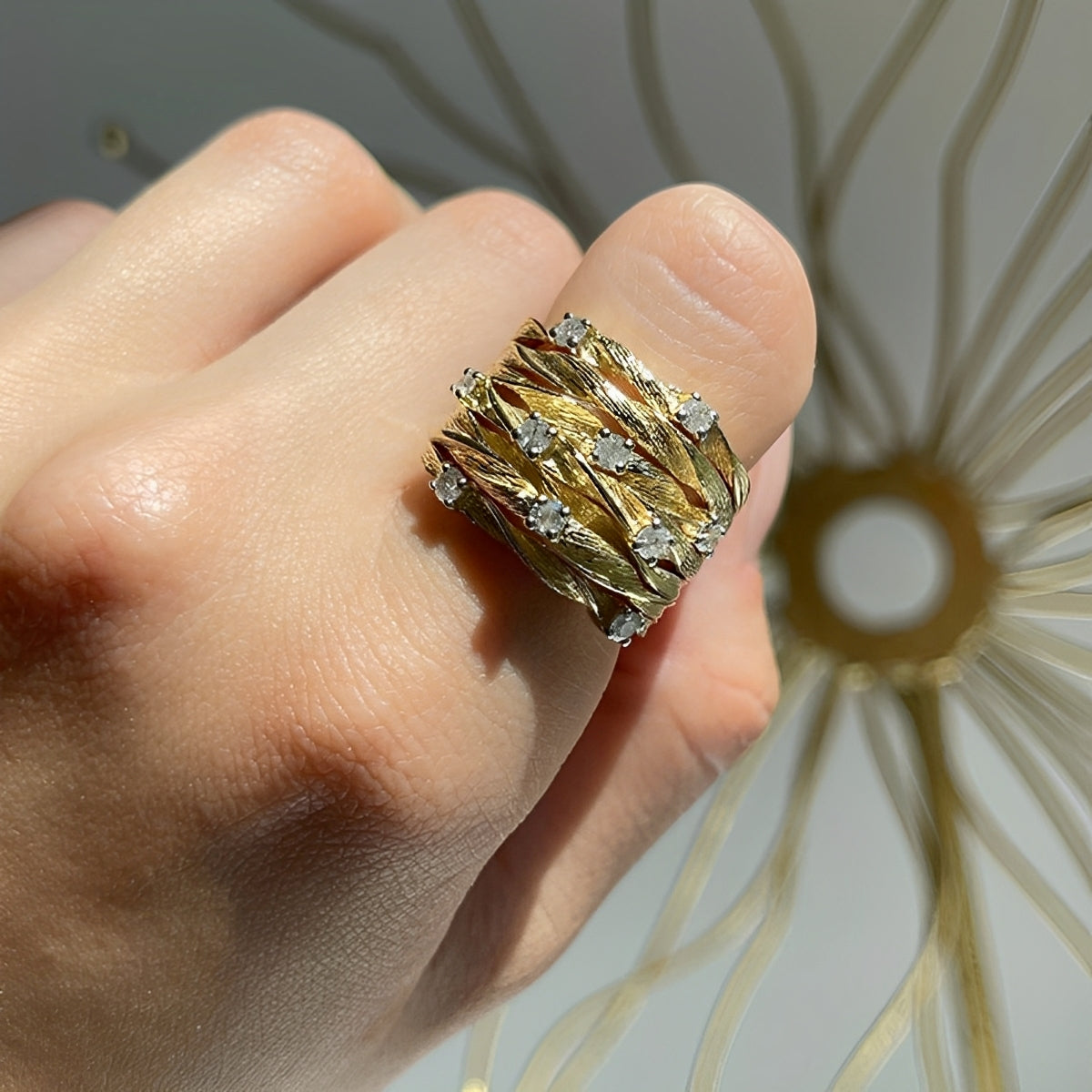 Marisse – Vintage-Ring in Gold mit zartem Glanz
