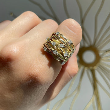 Marisse – Vintage-Ring in Gold mit zartem Glanz
