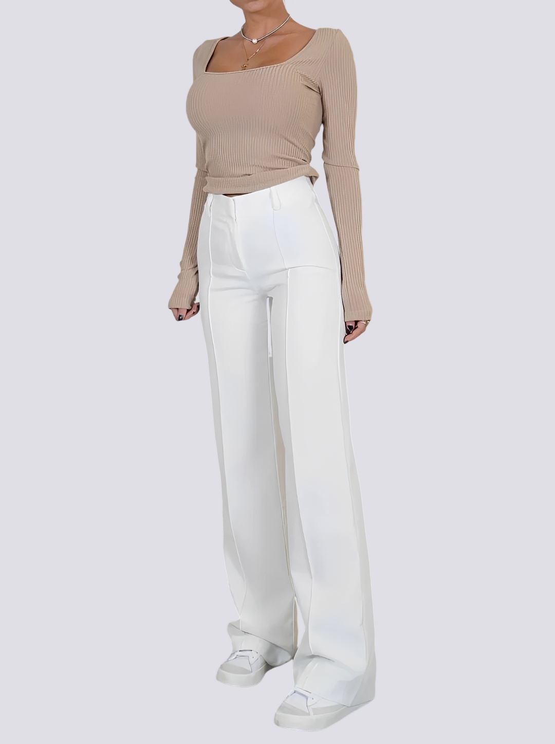 Amelie - Formelle High-Waist Gerade Hose