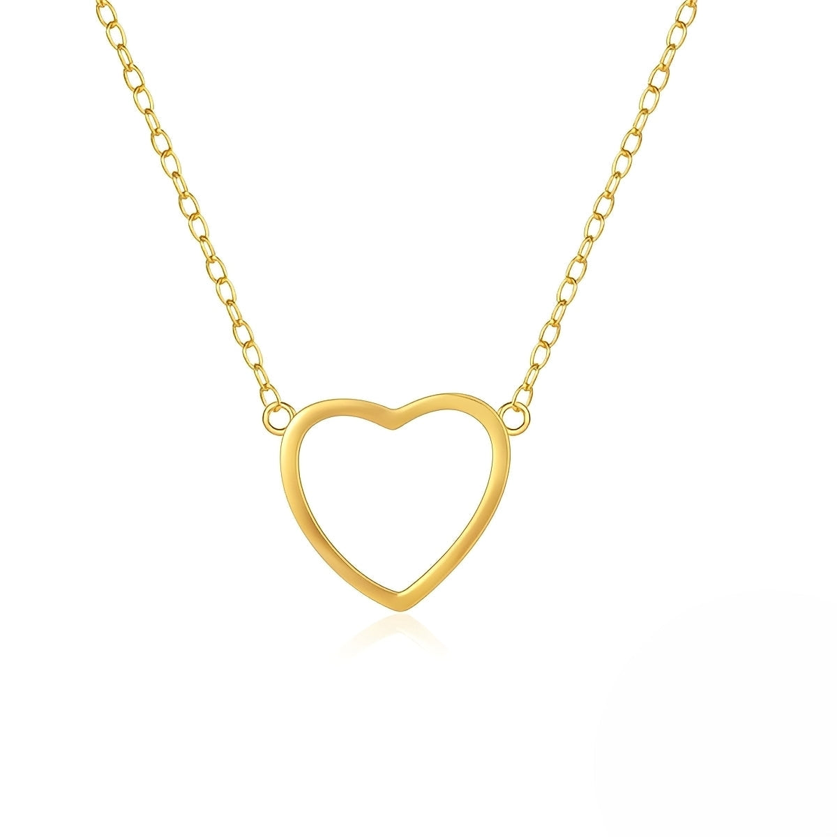 Mika – Zierliche goldene Herzanhängerkette