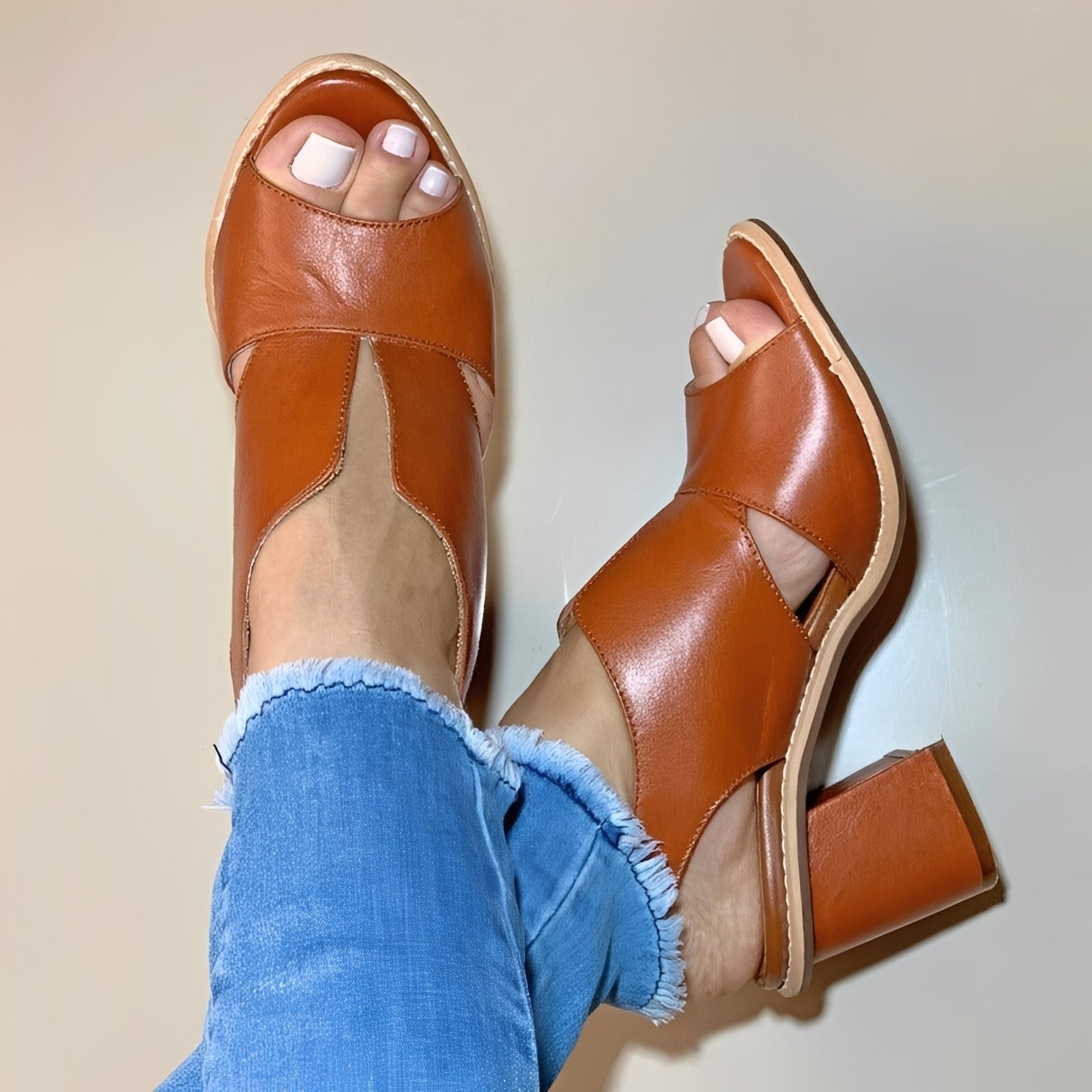 Anita - Elegante Peeptoe-Sandalen