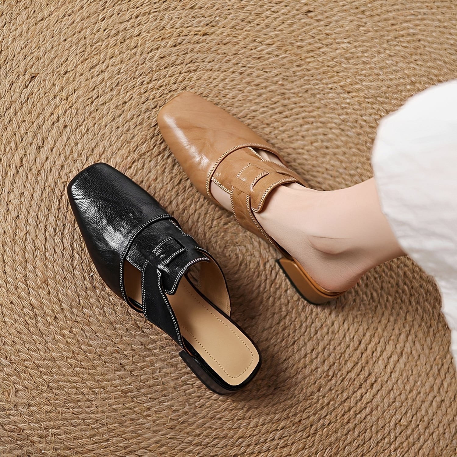 Evie - Elegante Mules Sandalen