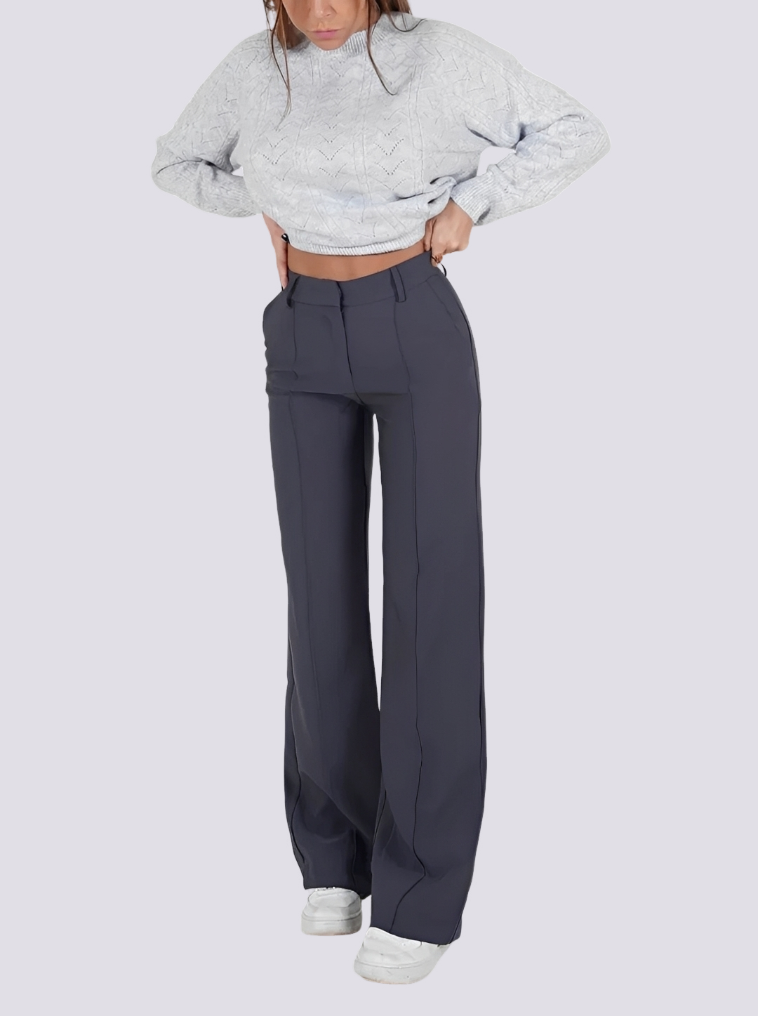 Amelie - Formelle High-Waist Gerade Hose