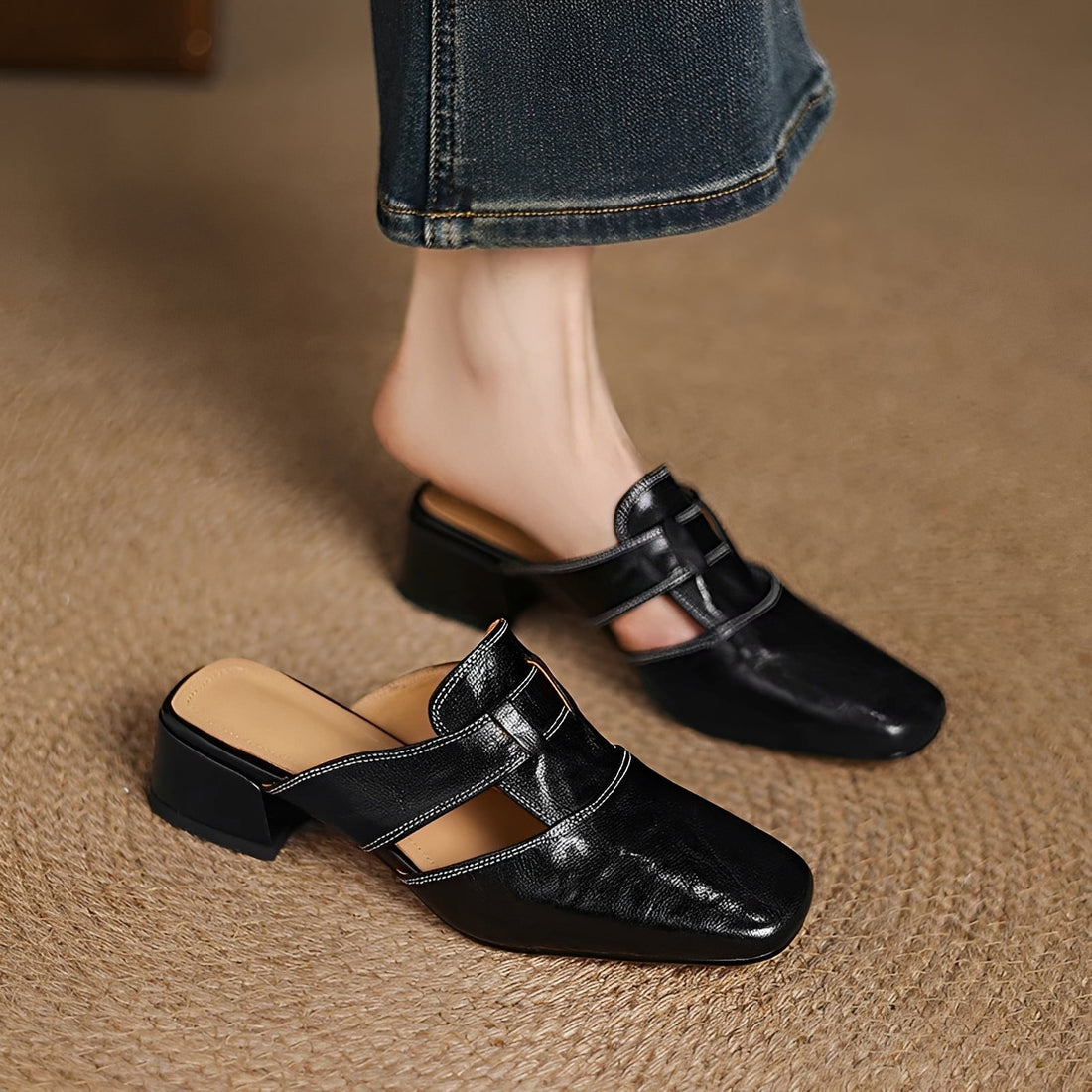 Evie - Elegante Mules Sandalen