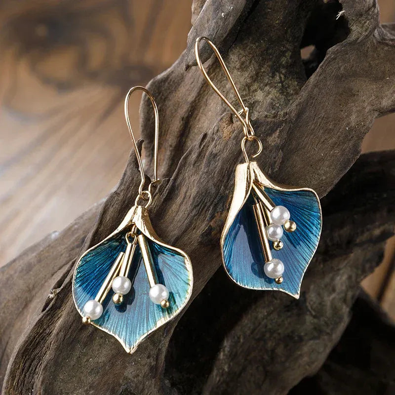 Yara – Vintage Silber Ohrringe mit Lotusblume
