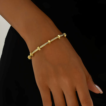 Amy – schimmerndes goldenes Armband