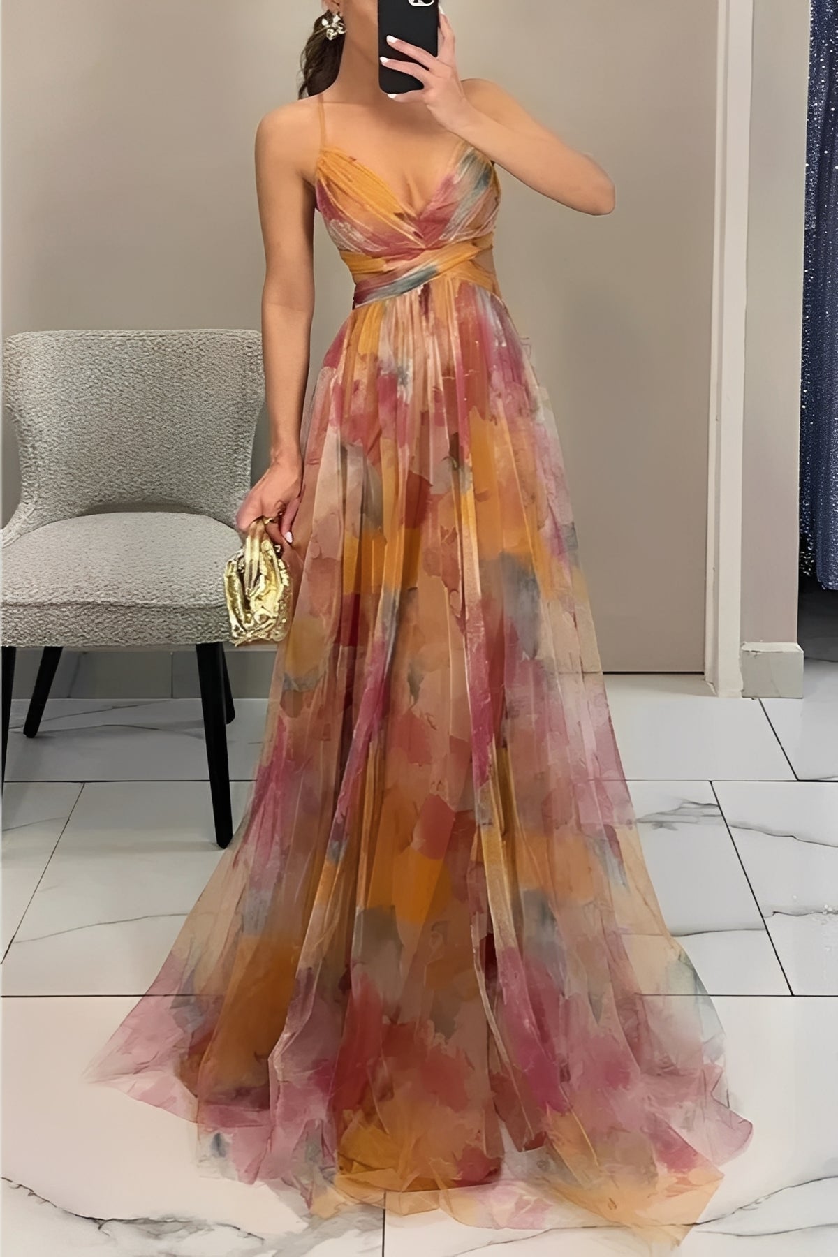 Davina - Stilvolles A-Linien Maxikleid