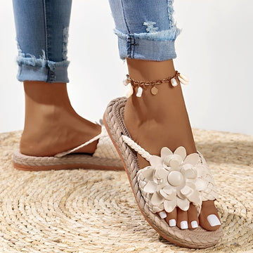 Saira - Bequeme Geflochtene Flip Flops