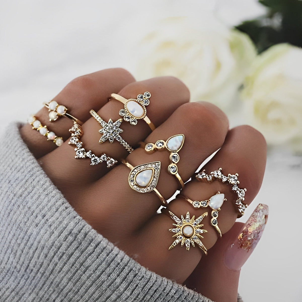Luna – Premium-Paket mit 8 bis 12 besonderen Ringen