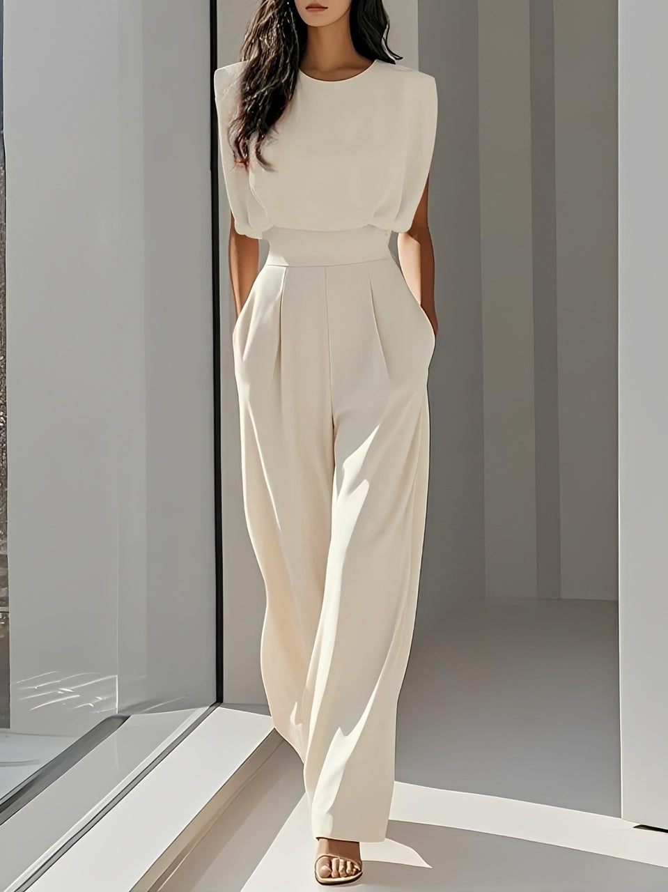Bernice - Bequemer ärmelloser Jumpsuit