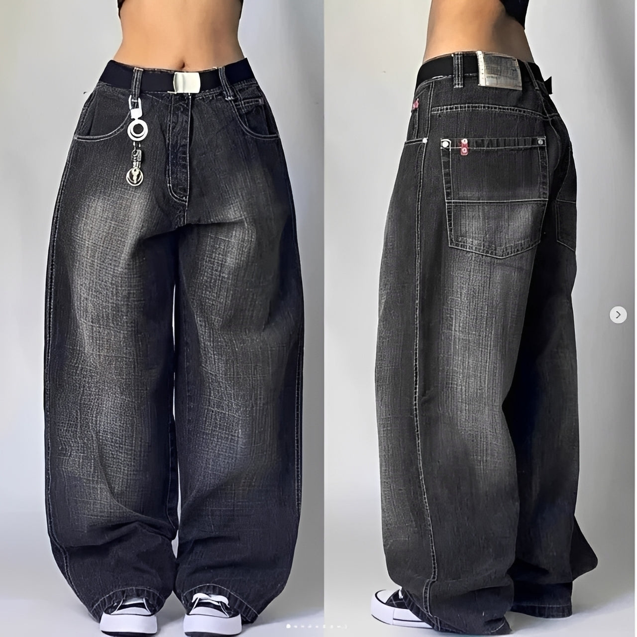 Elsie - Trendige Baggy-Cargo-Jeans